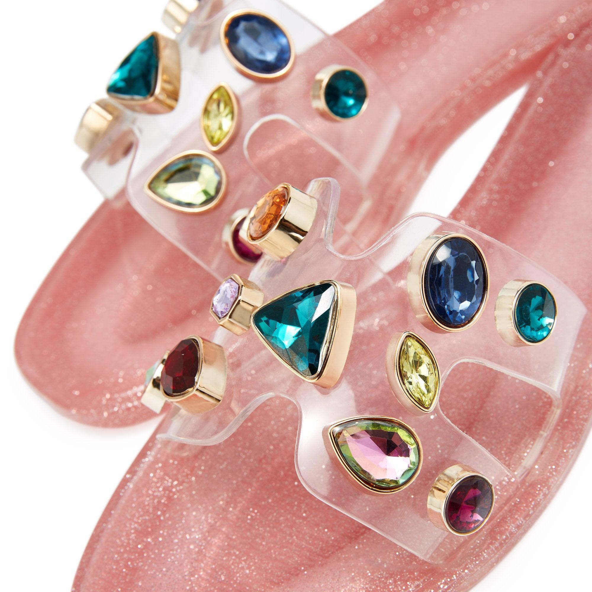 Donna Flat Sandals Check Pink - Jelly Bunny Thailand Official Online Store