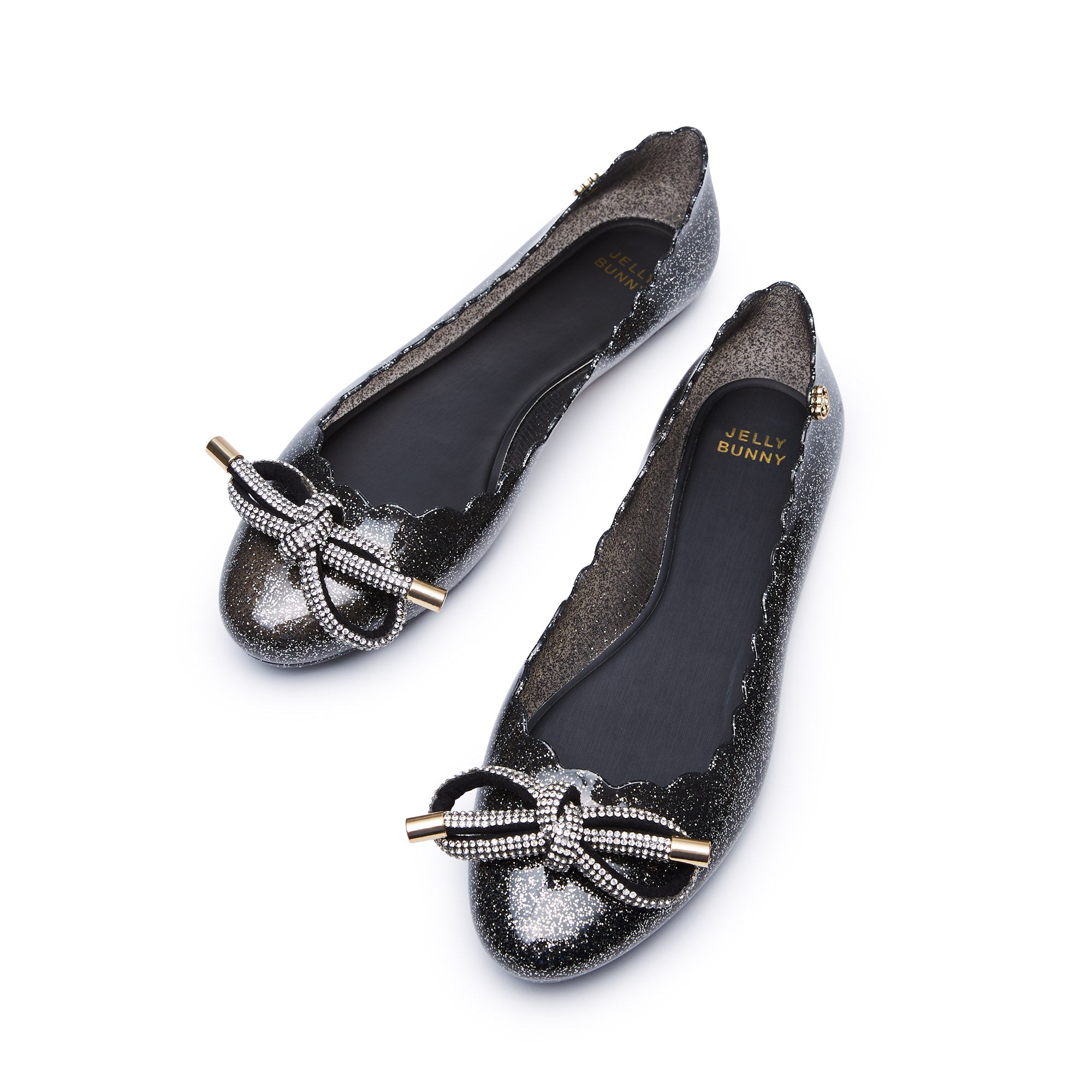 รองเท้าคัทชูทรงบัลเล่ต์ Sonia Glow Black