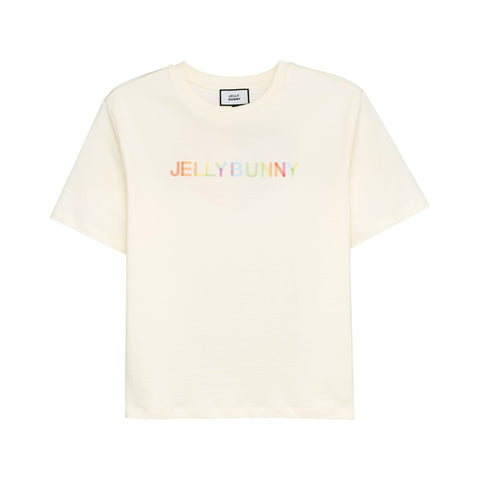 เสื้อยืดแขนสั้นพิมพ์ลาย Shade Of Heart Cream - Jelly Bunny TH
