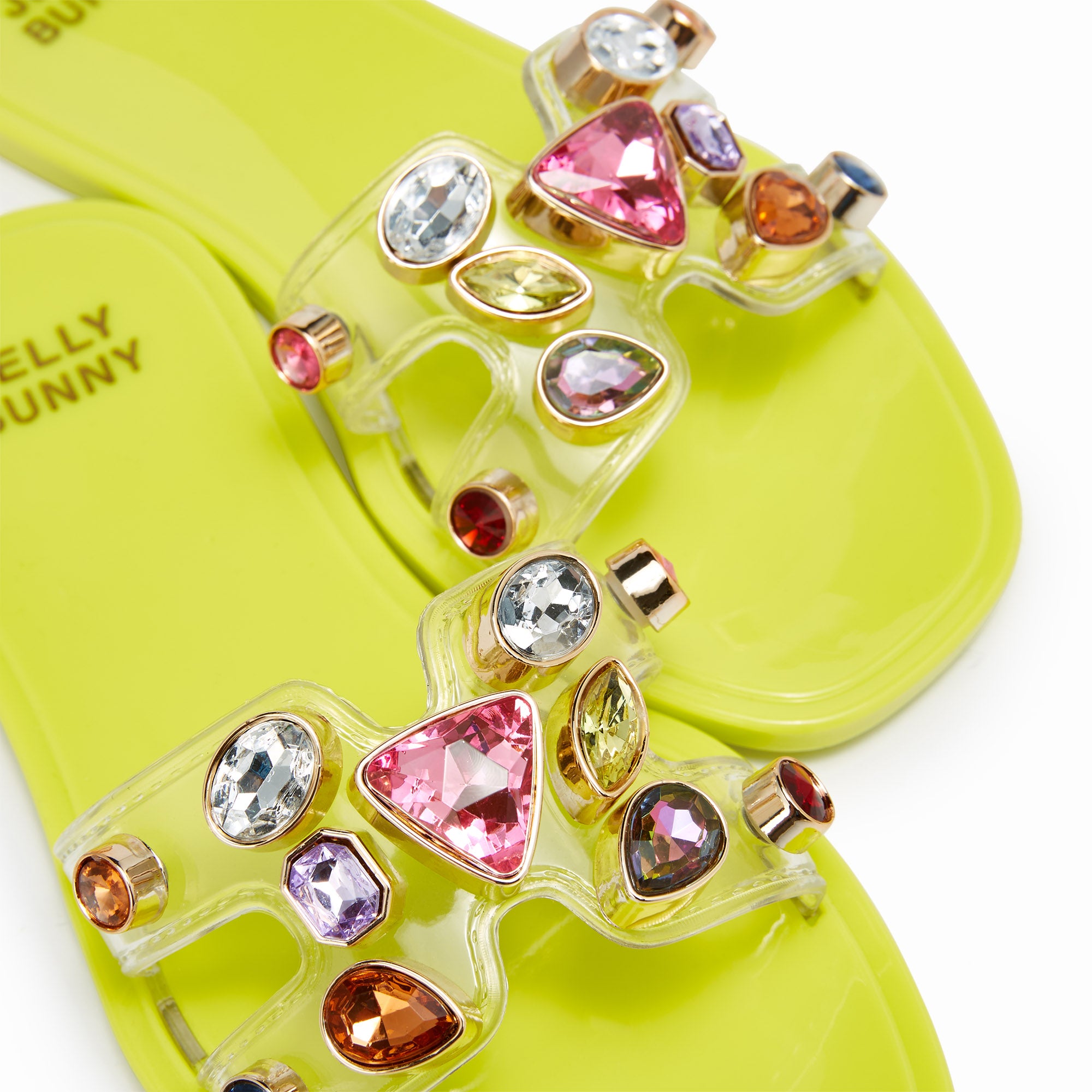 Mini Donna For Girls Flat Sandals Green