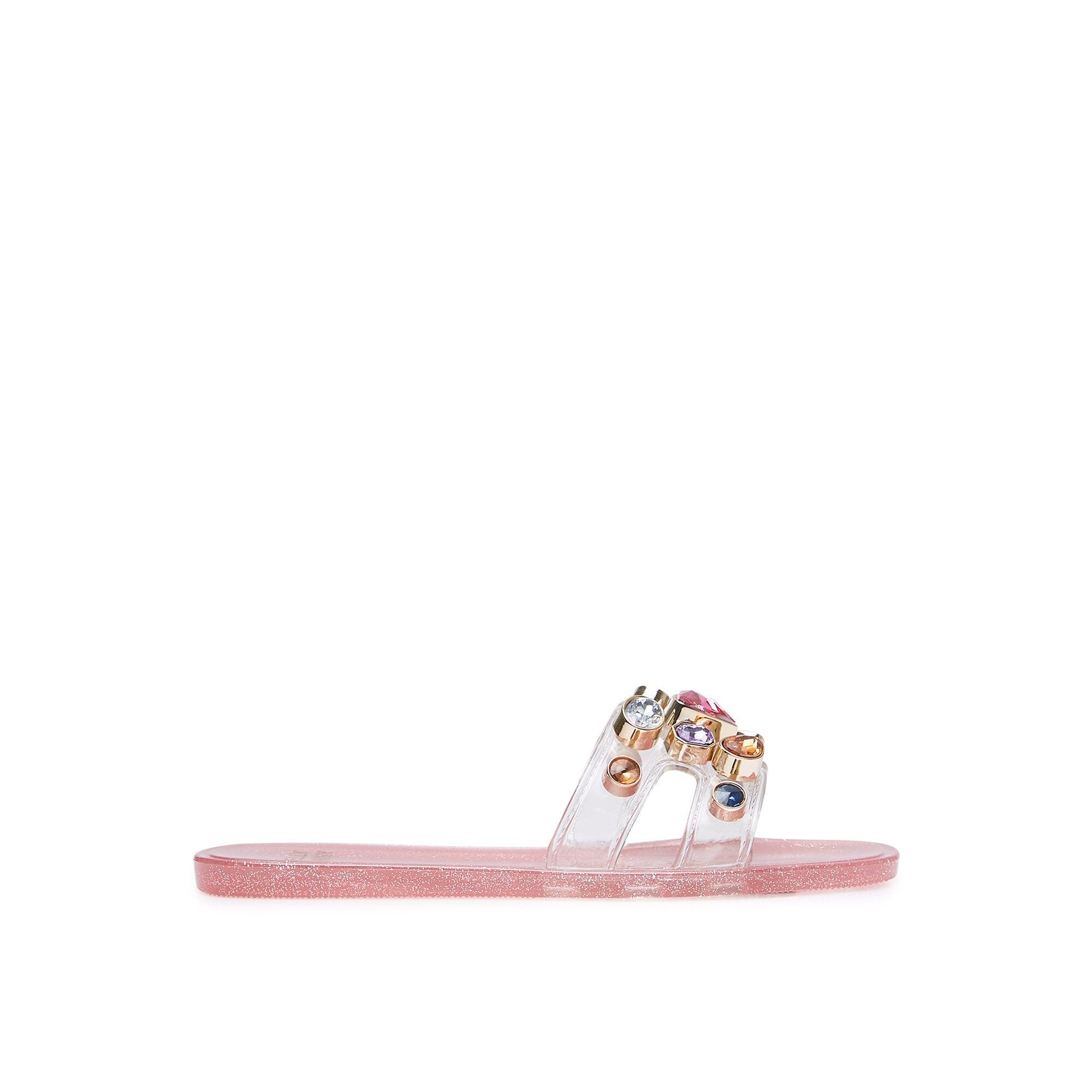 Mini Donna For Girls Flat Sandals Check Pink - Jelly Bunny Thailand Official Online Store