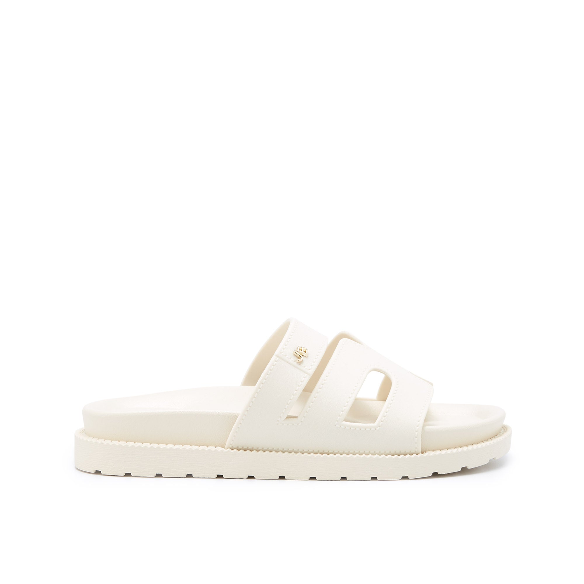 Sena Plain Flat Sandals Ivory - Jelly Bunny Thailand Official Online Store