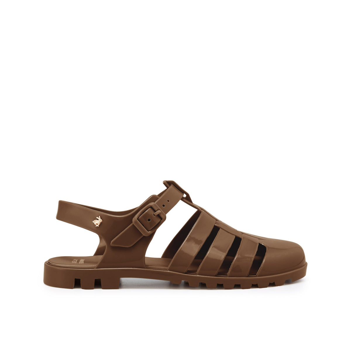 รองเท้ารัดส้น Nasia Plain Brown