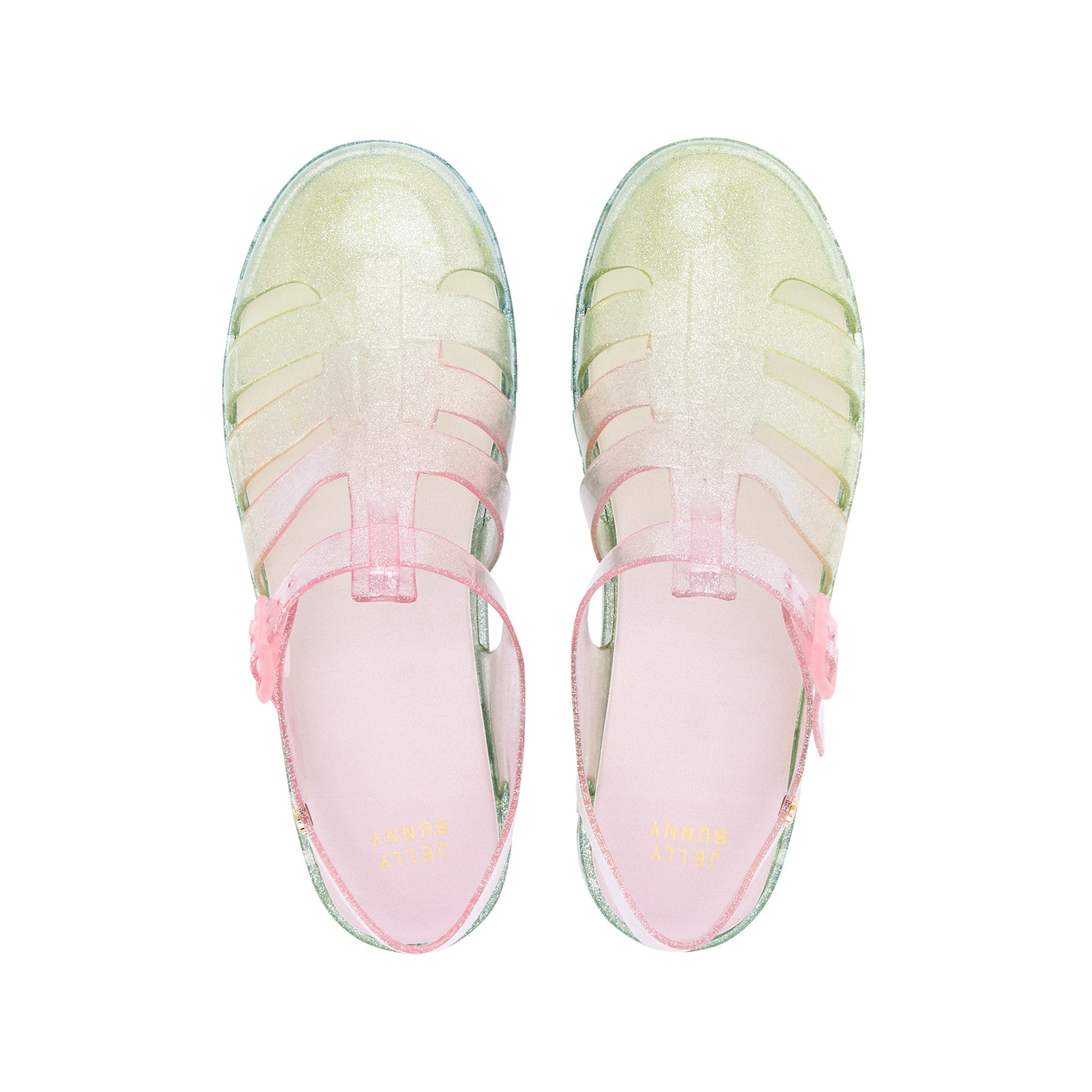 Nasia Plain Flourescent Glitter Green - Jelly Bunny Thailand Official Online Store