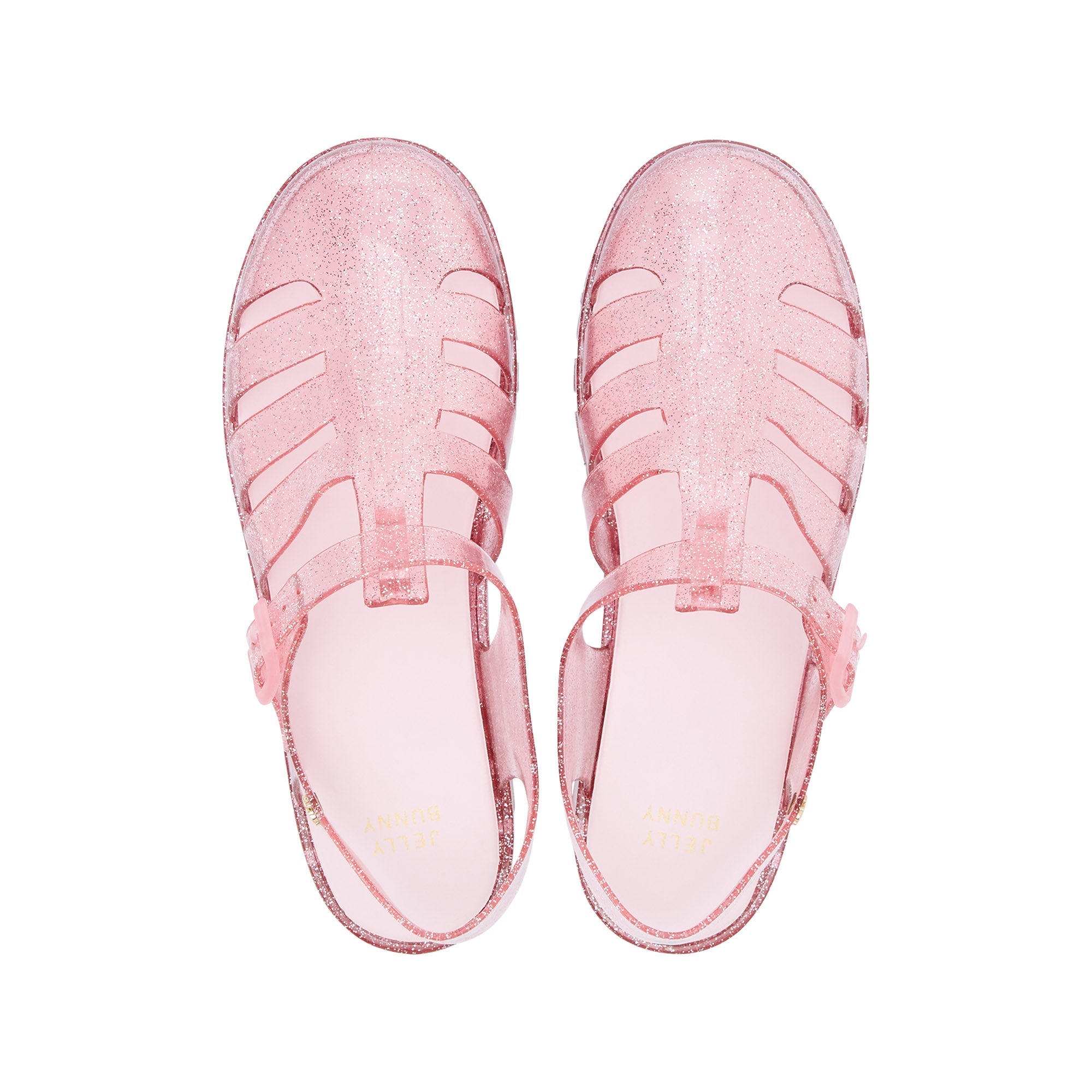 Nasia Plain Flat Sandals Check Pink