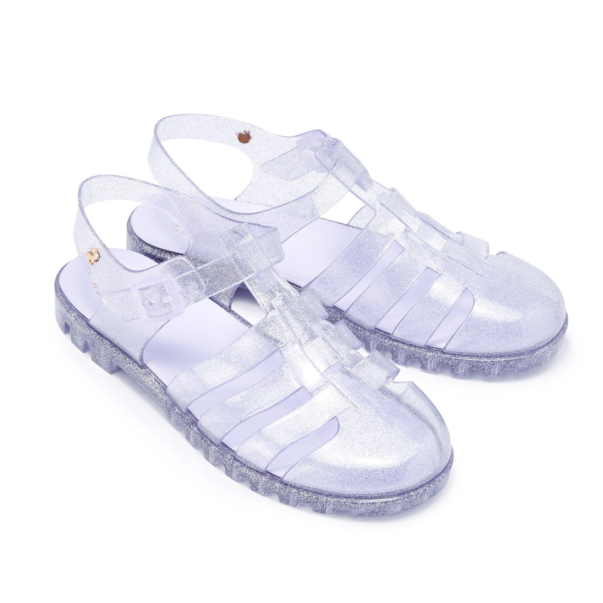 Nasia Plain Flat Sandals Purple - Jelly Bunny Thailand Official Online Store
