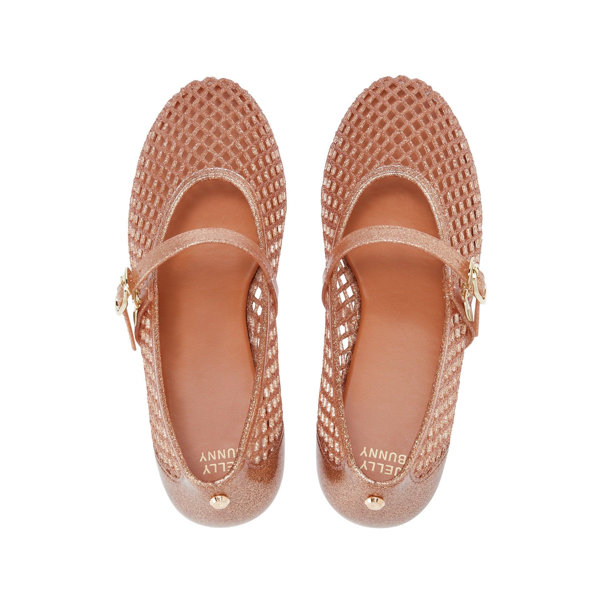 Pascal Flat Mary Janes Rose Gold - Jelly Bunny Thailand Official Online Store