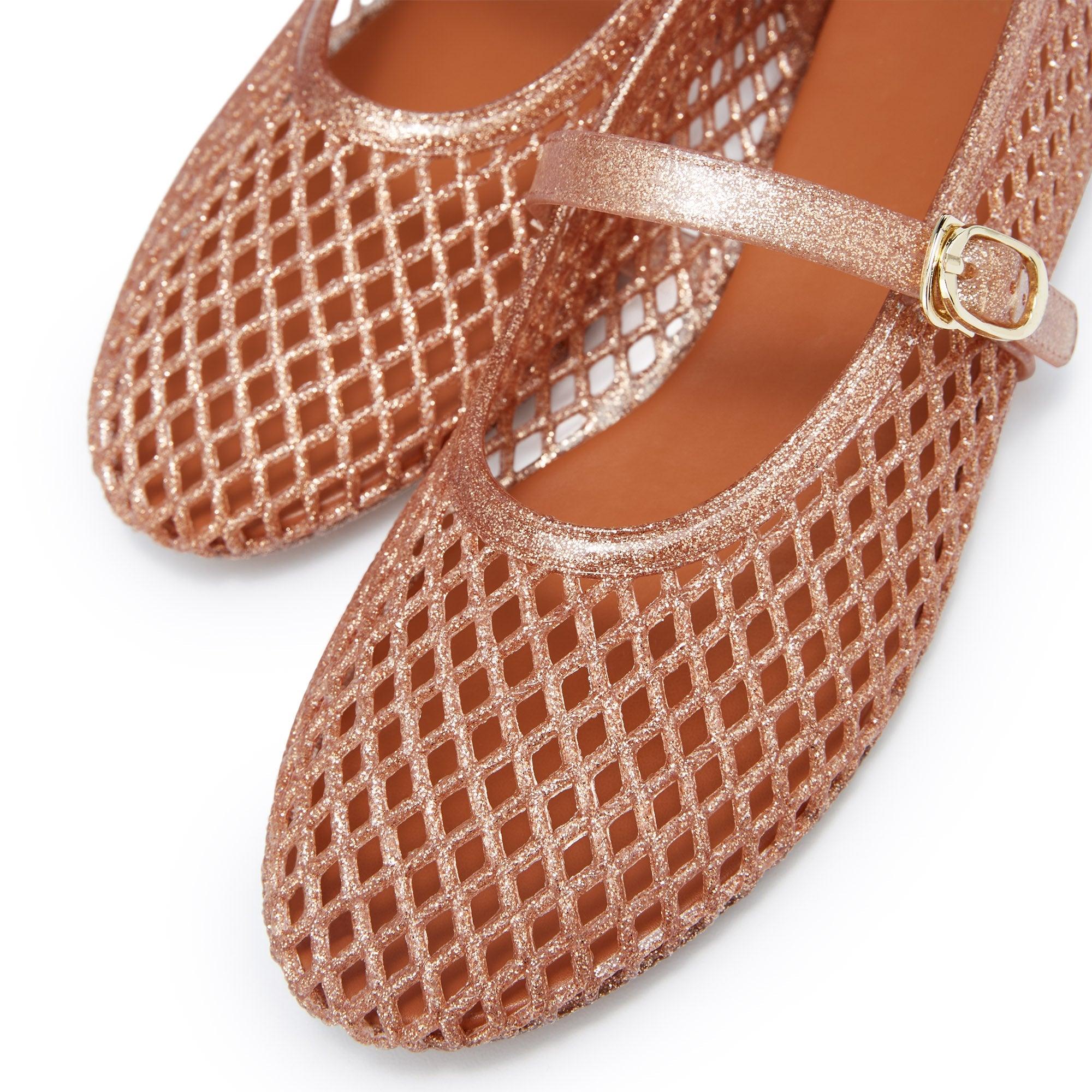 Pascal Flat Mary Janes Rose Gold - Jelly Bunny Thailand Official Online Store