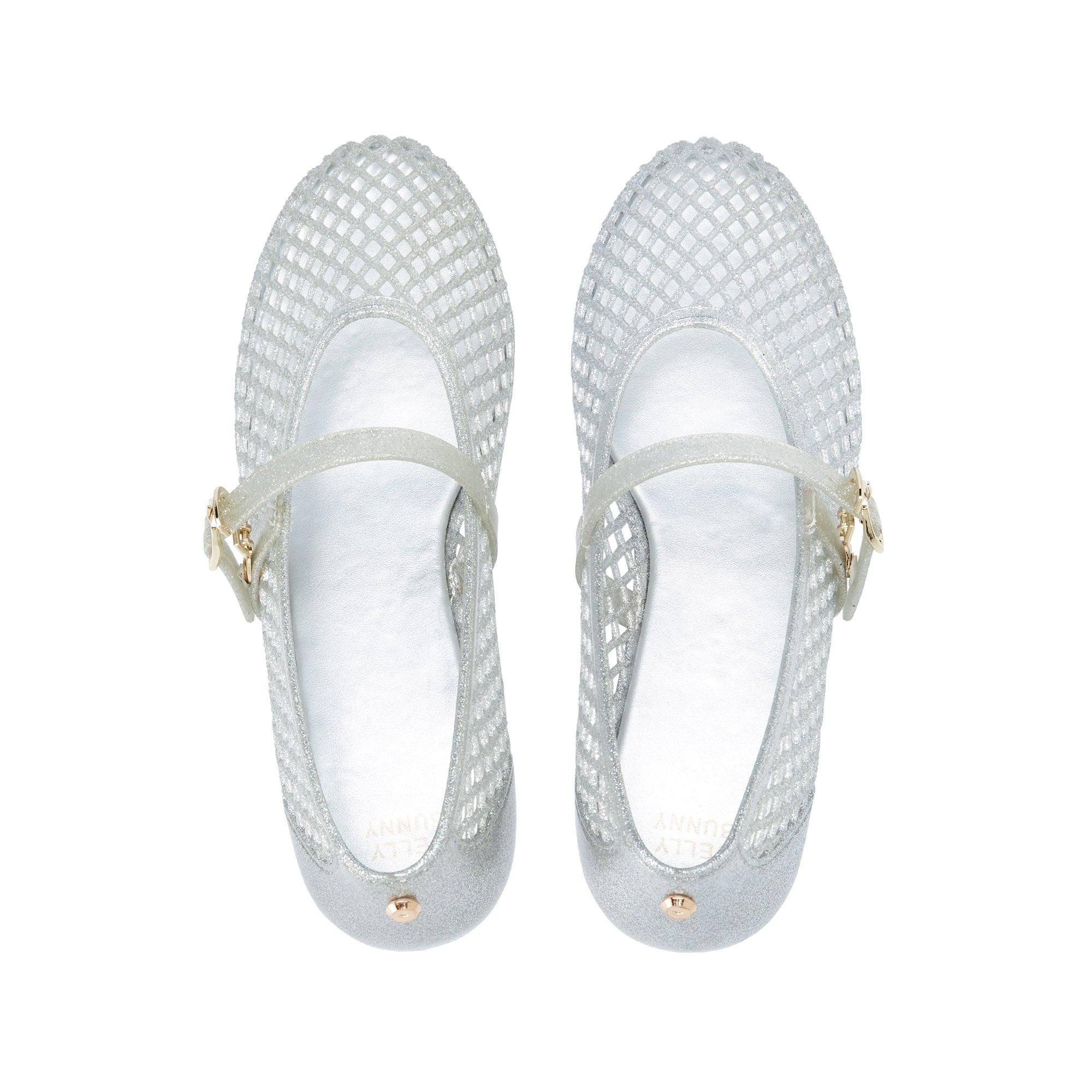 Pascal Flat Mary Janes Silver - Jelly Bunny Thailand Official Online Store