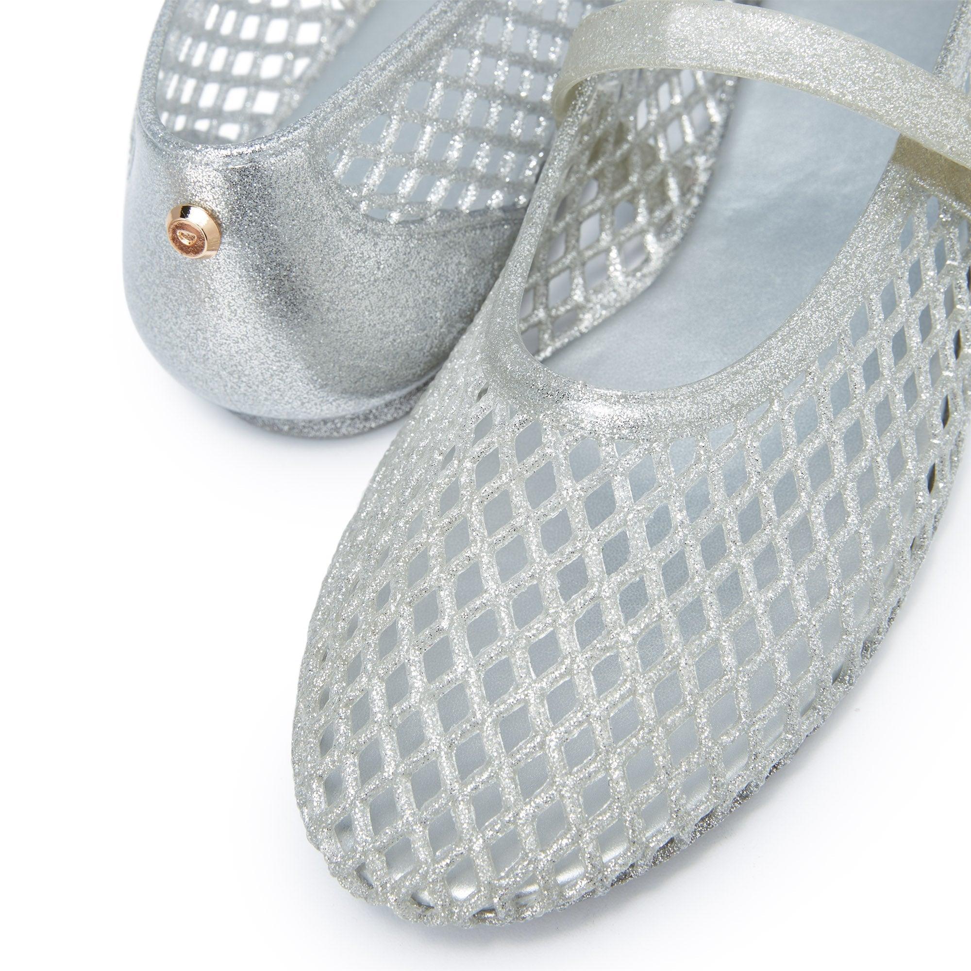 Pascal Flat Mary Janes Silver - Jelly Bunny Thailand Official Online Store
