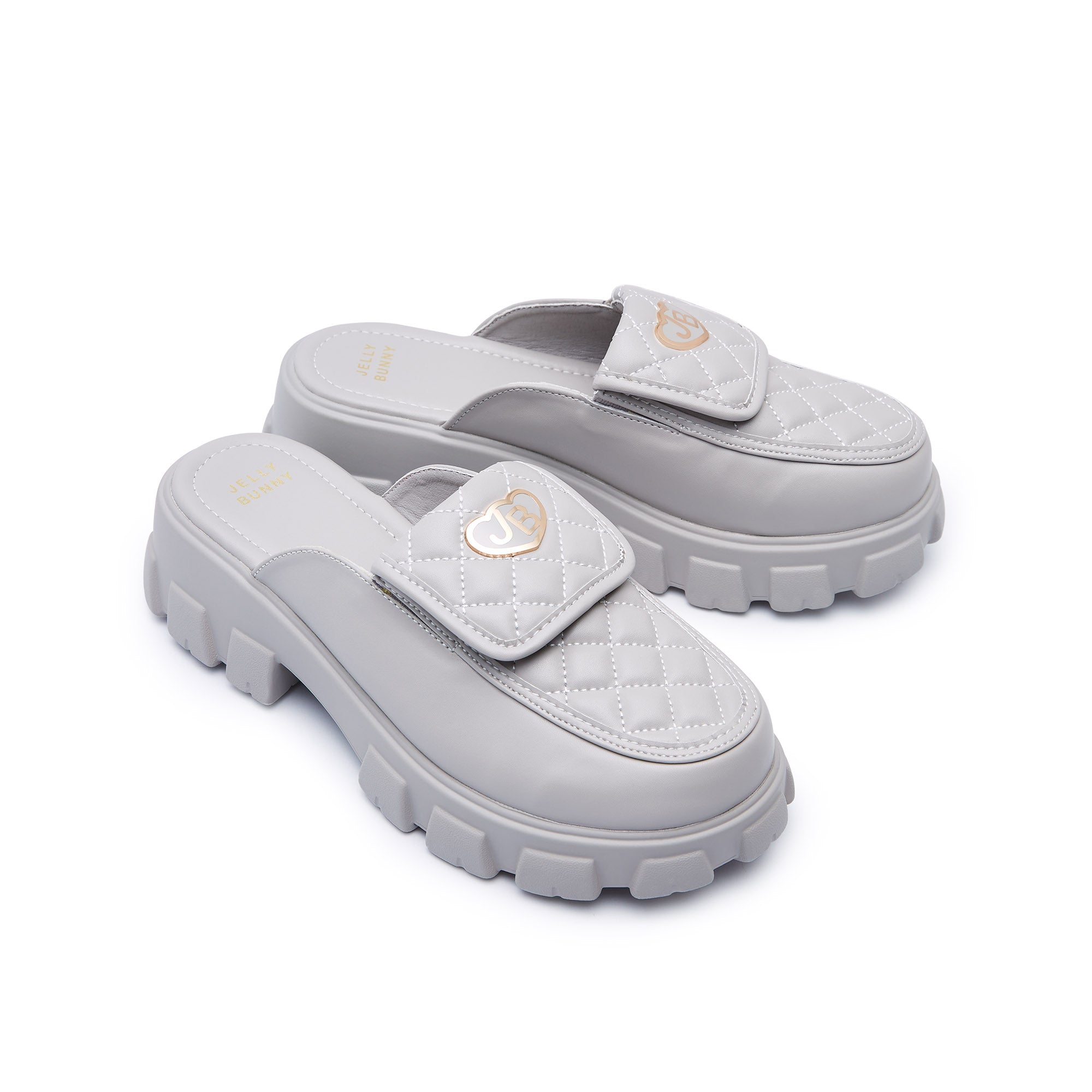 รองเท้าแพลตฟอร์มโลฟเฟอร์ Maggie Camryn Grey