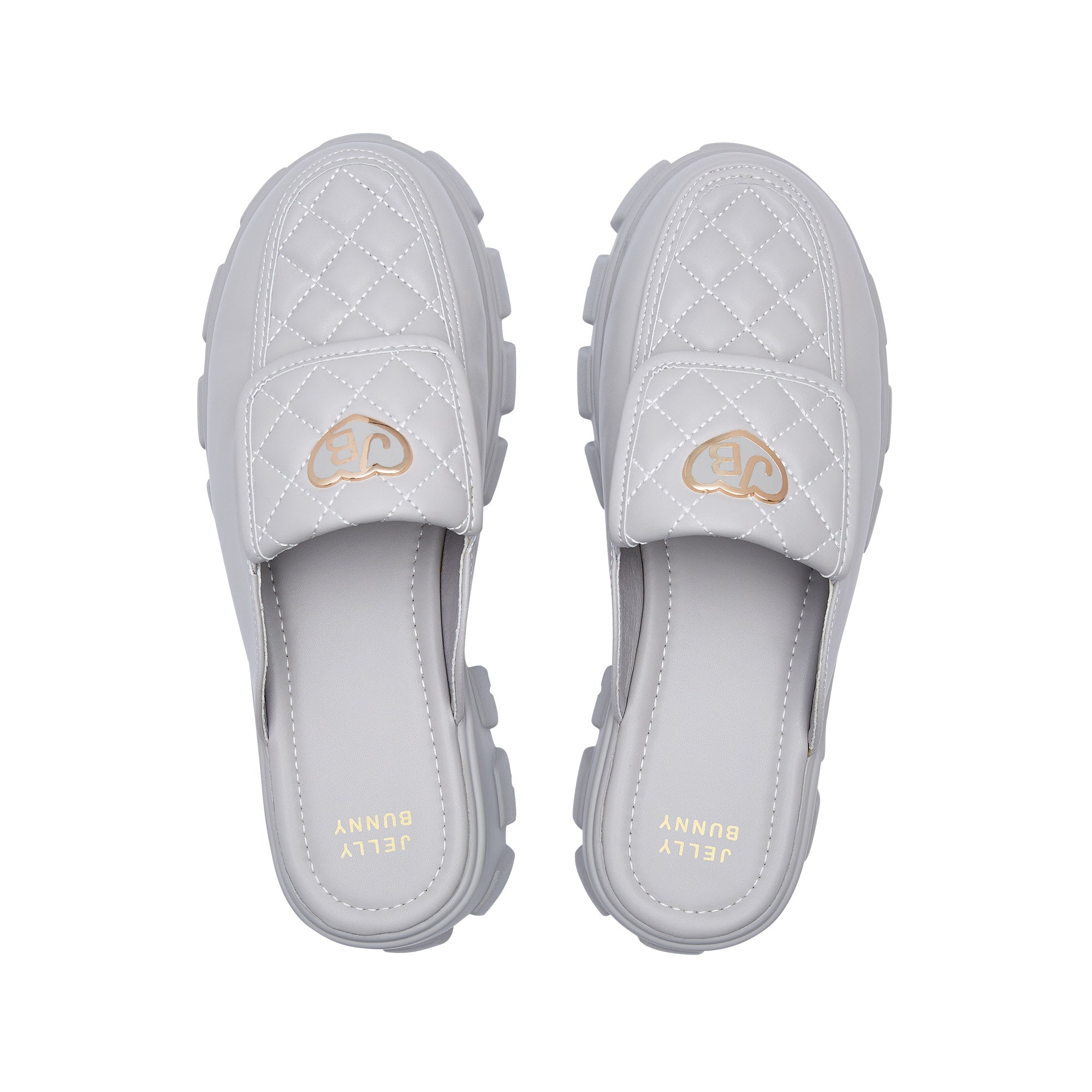 รองเท้าแพลตฟอร์มโลฟเฟอร์ Maggie Camryn Grey