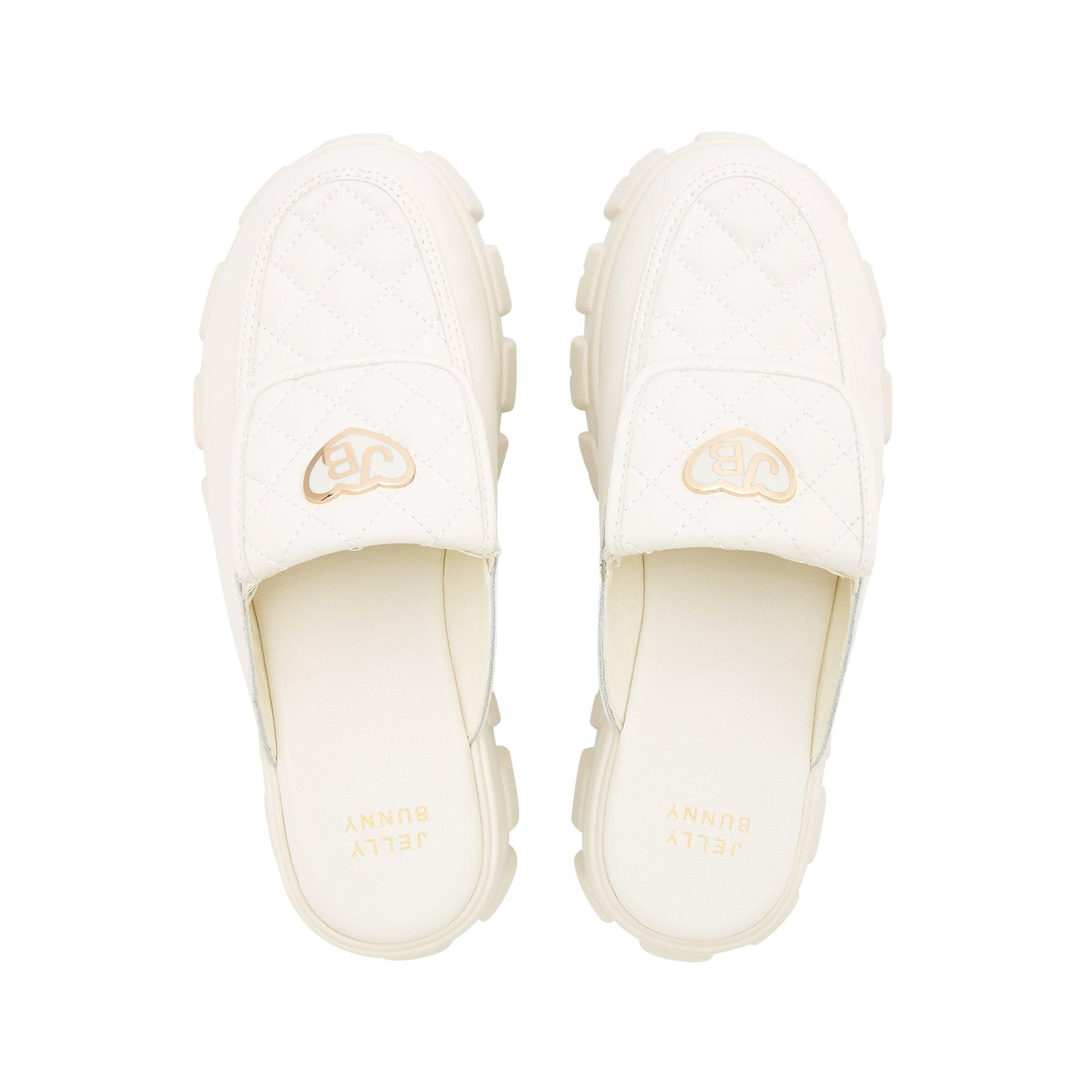 Maggie Camryn Platform Loafers Off-White - Jelly Bunny Thailand Official Online Store