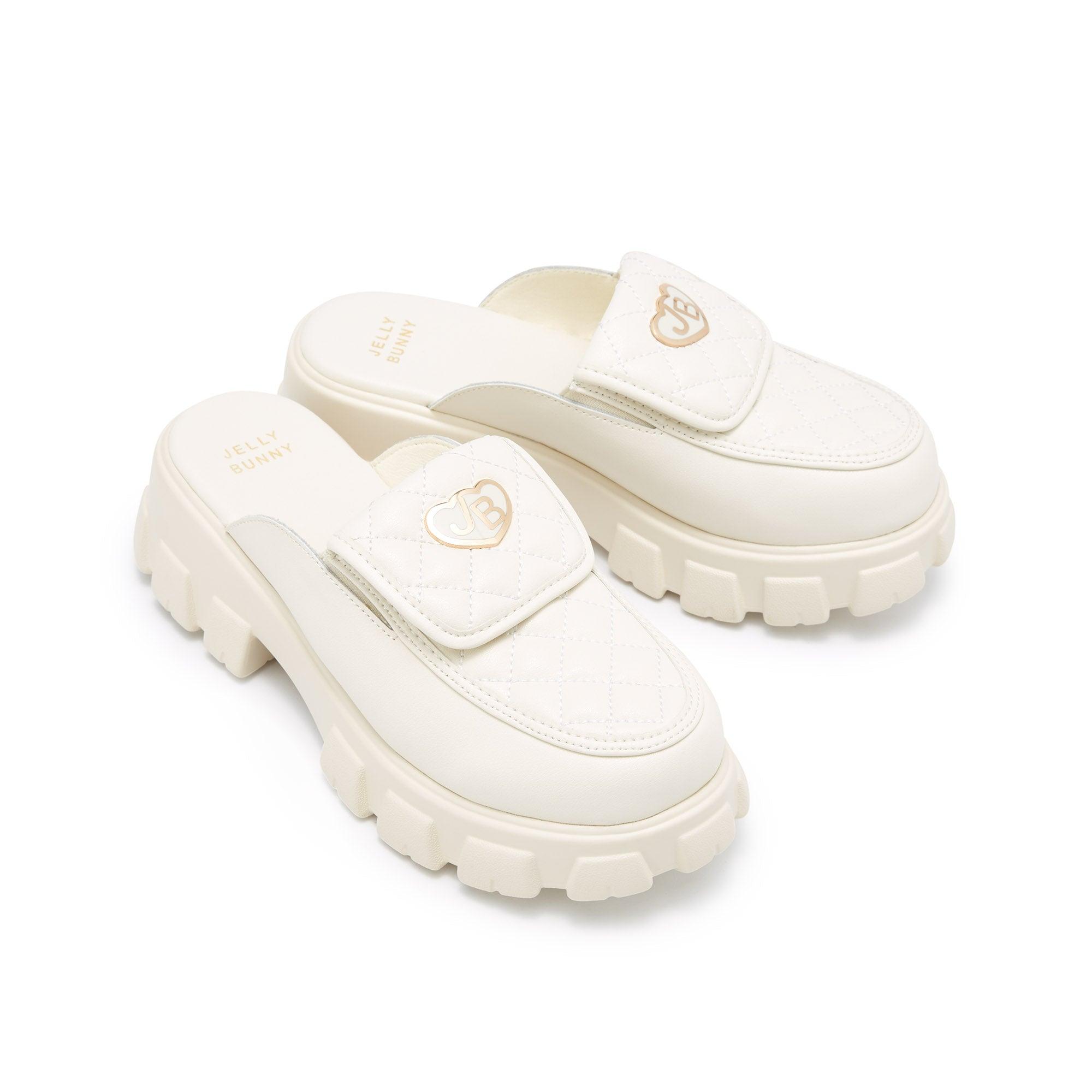 Maggie Camryn Platform Loafers Off-White - Jelly Bunny Thailand Official Online Store