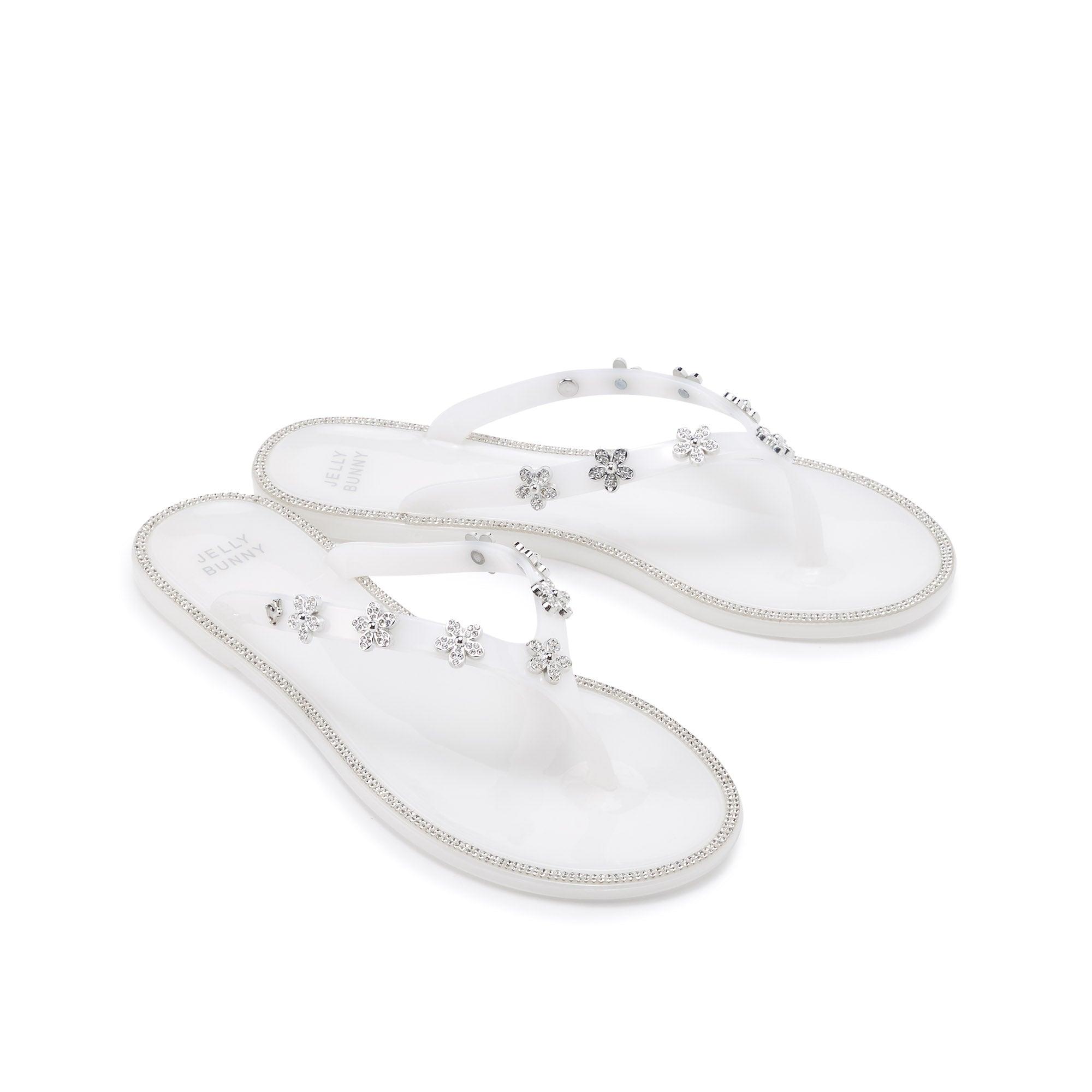 Elena Willa Flipflop White - Jelly Bunny Thailand Official Online Store