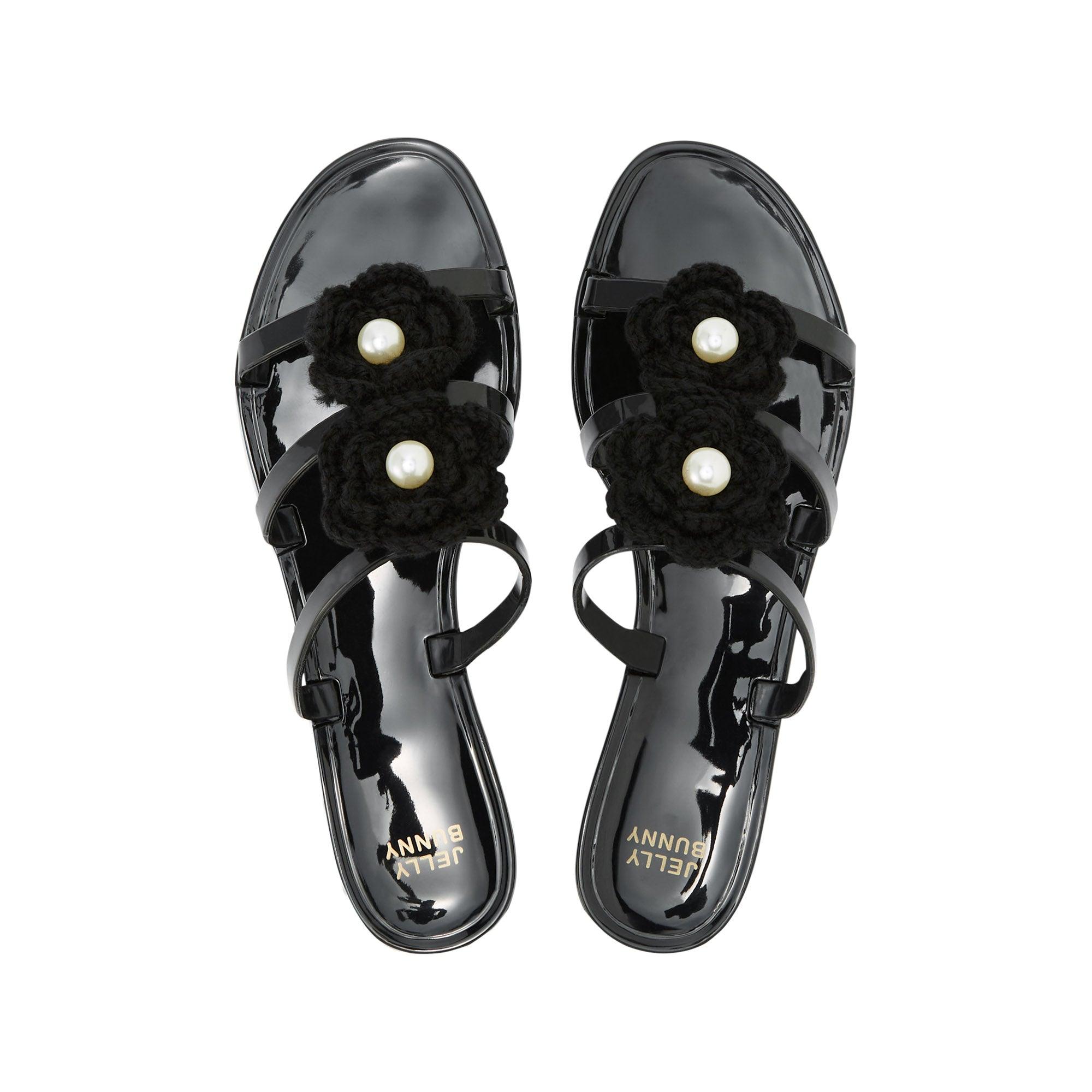 Alice Shisha Flat Sandals Black