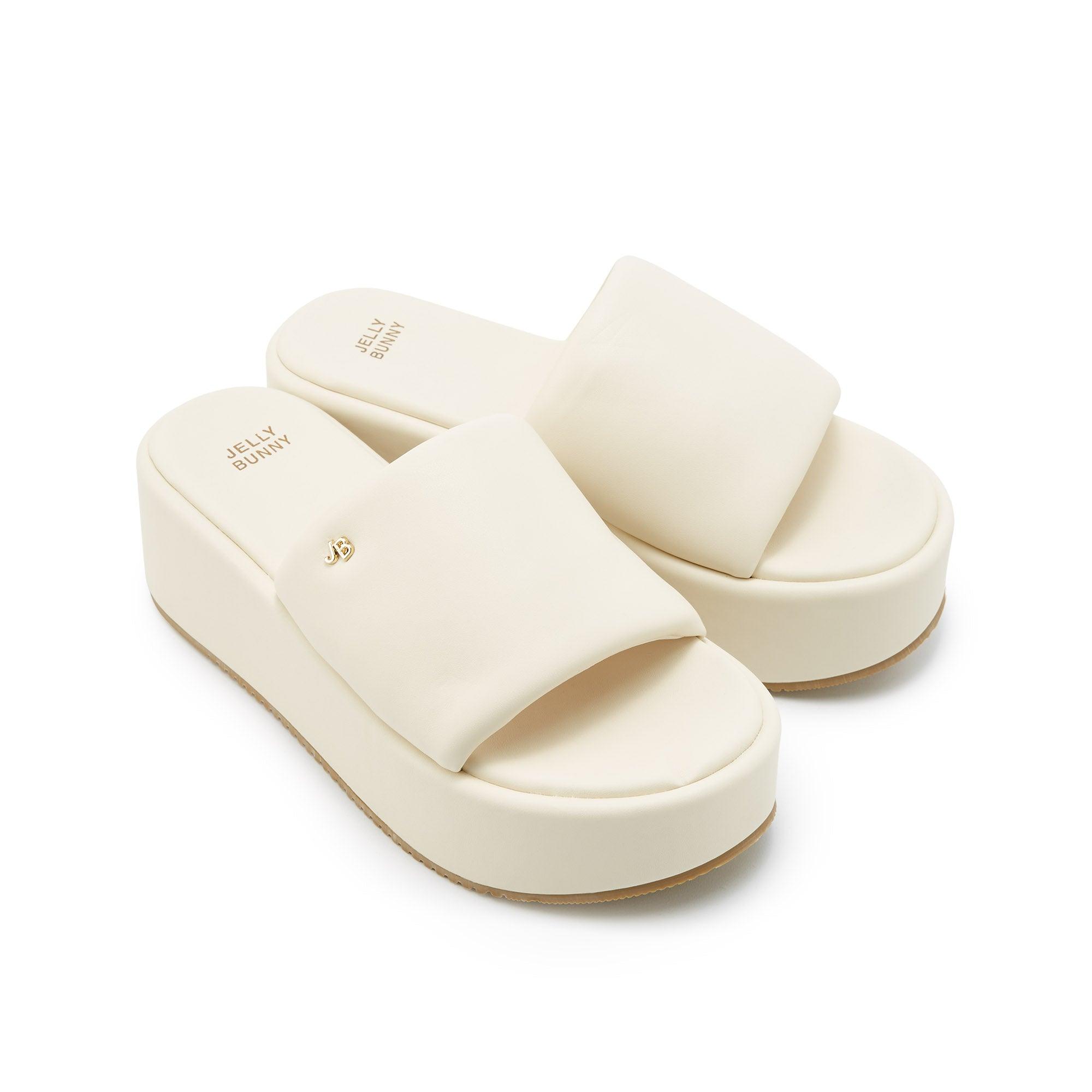 Thaniel Platform Slides White - Jelly Bunny Thailand Official Online Store