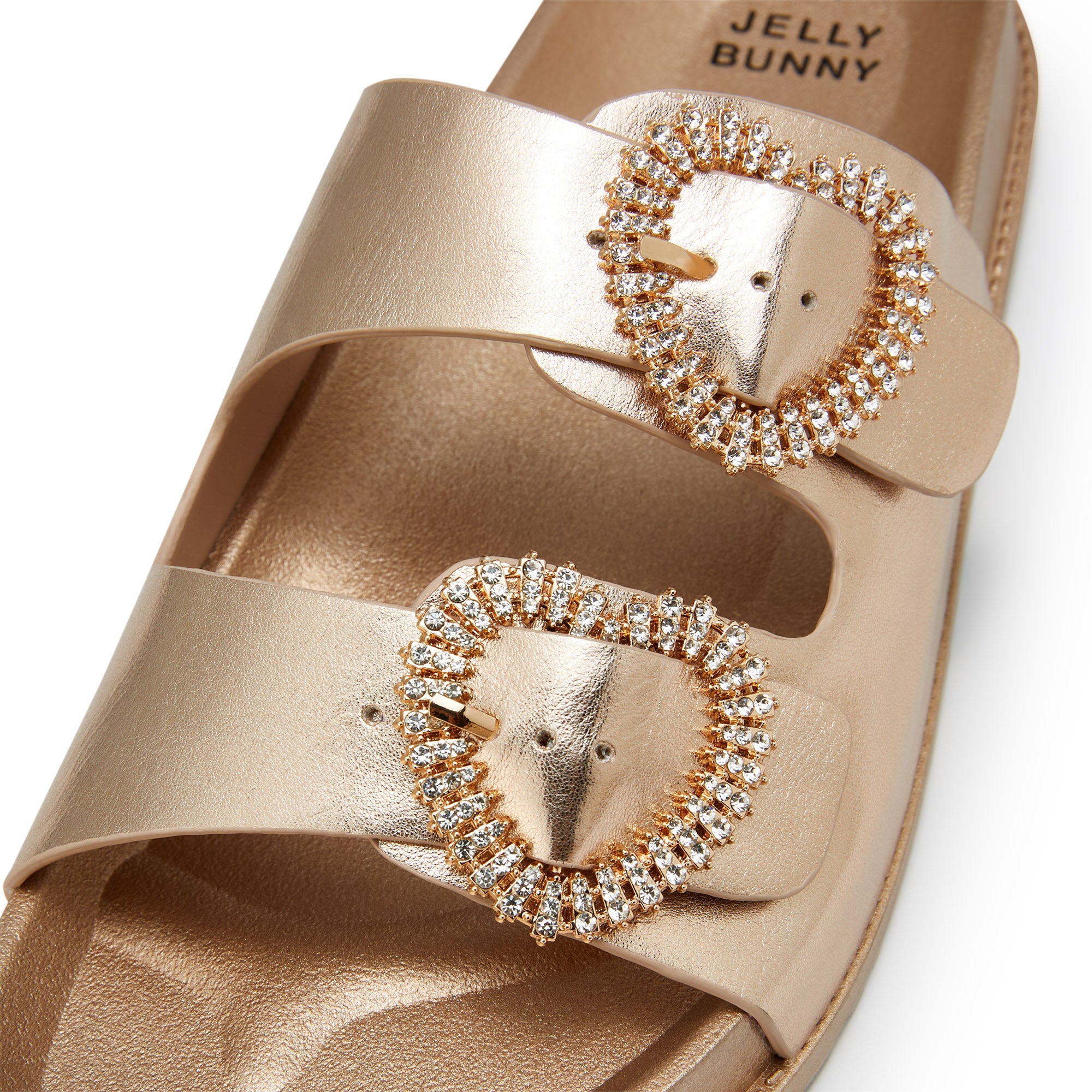 Poppy Flat Sandals Rose Gold
