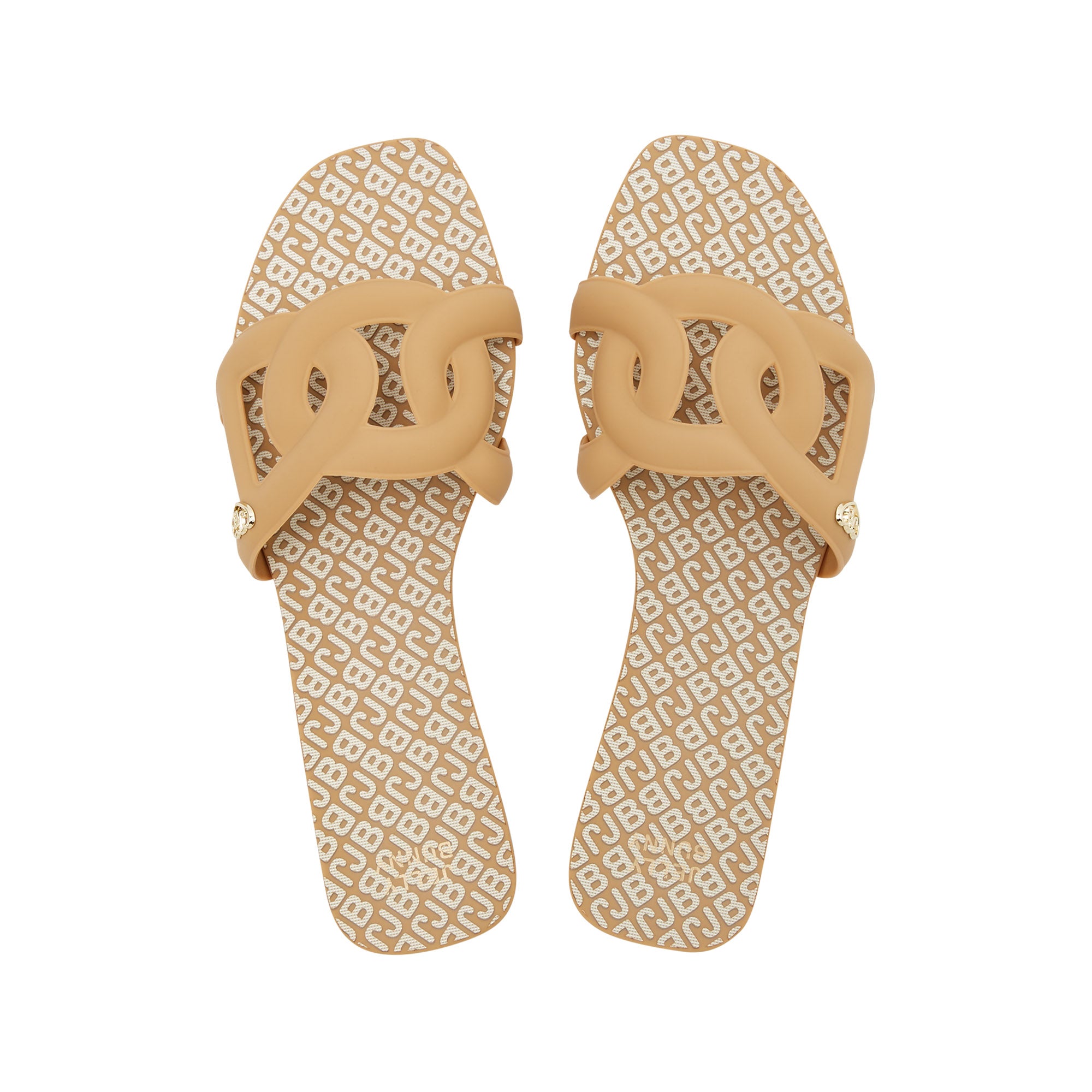 Grase Mono Jessica Flat Sandals Light Brown