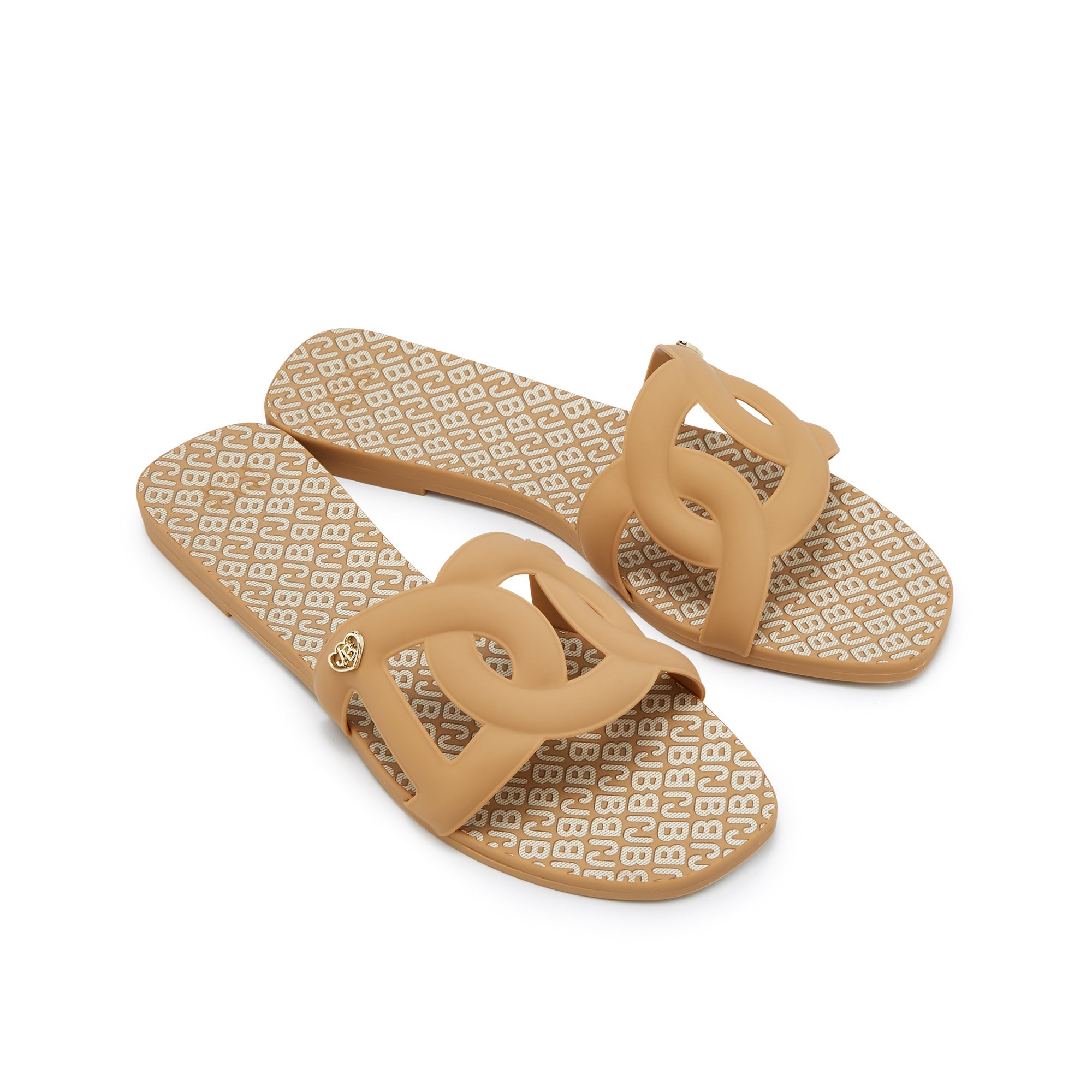 Grase Mono Jessica Flat Sandals Light Brown