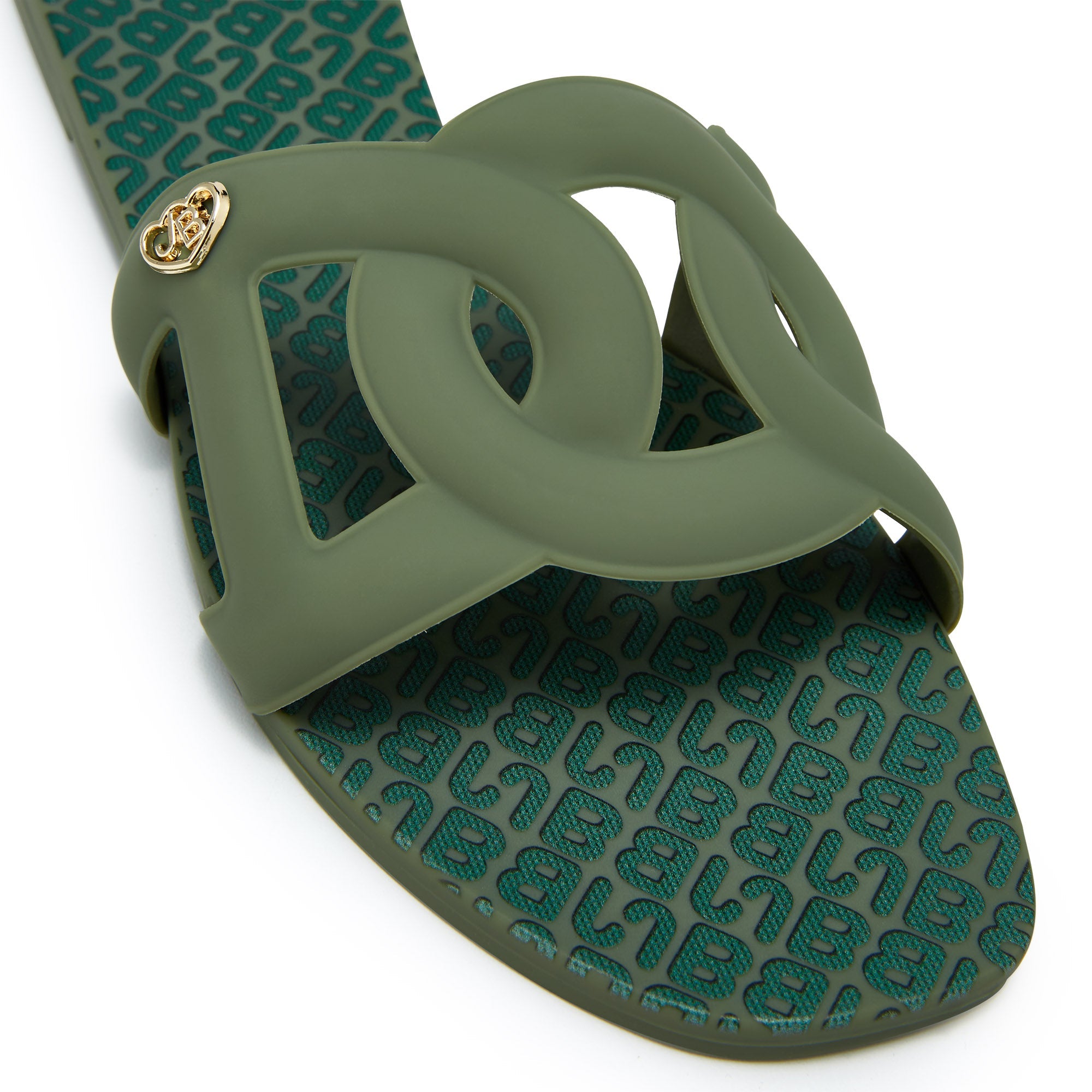 Grase Mono Jessica Flat Sandals Green