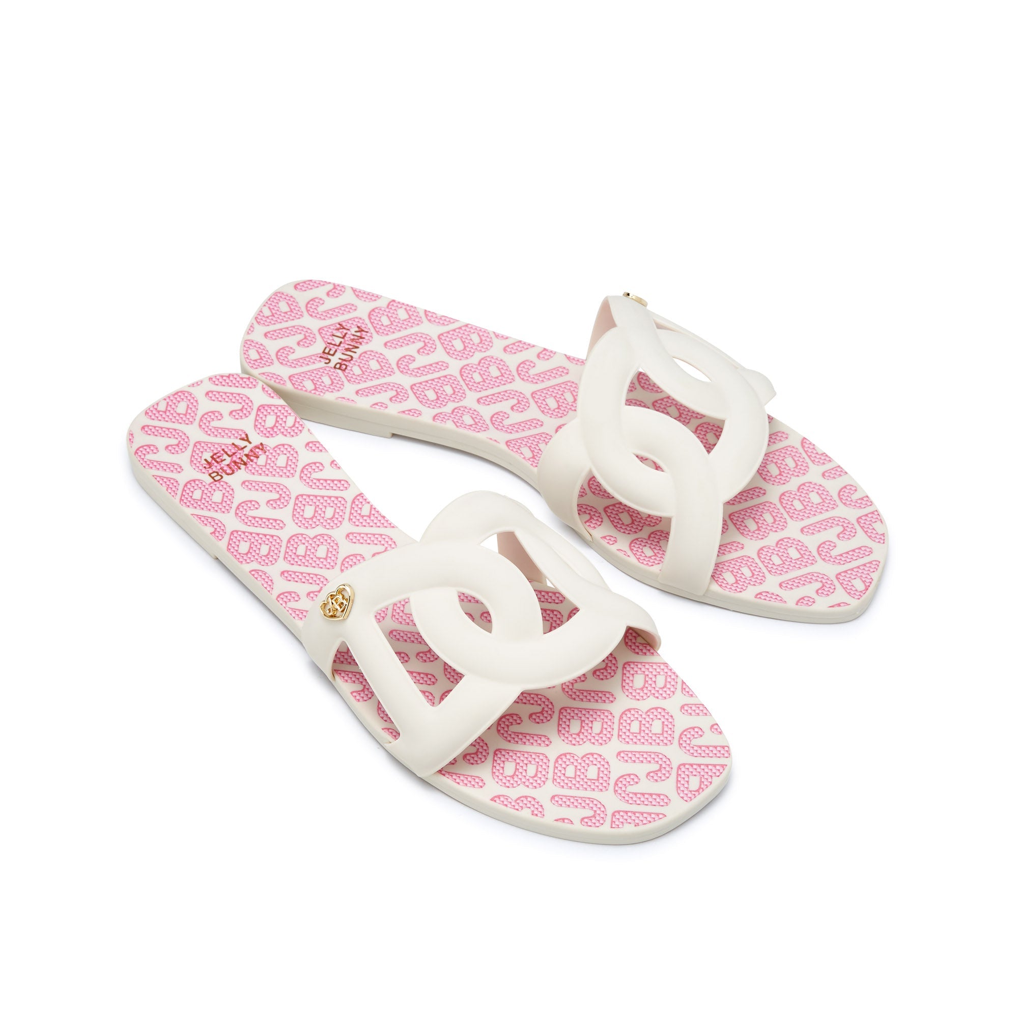 Grase Mono Jessica Flat Sandals Ivory