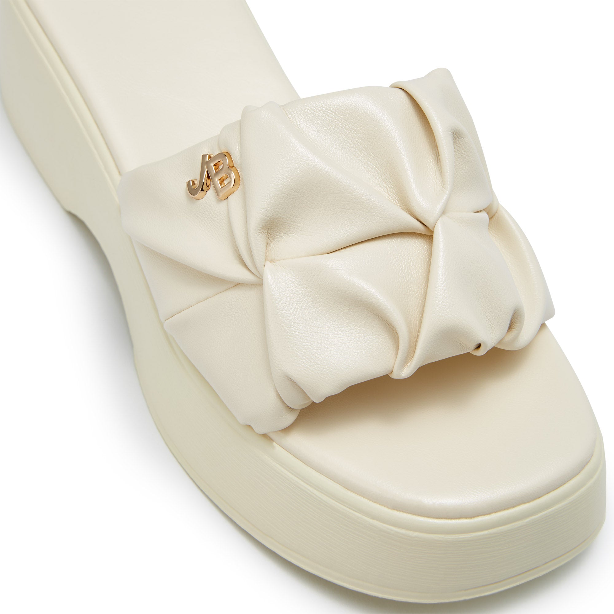 Esmar Platform Sandals White
