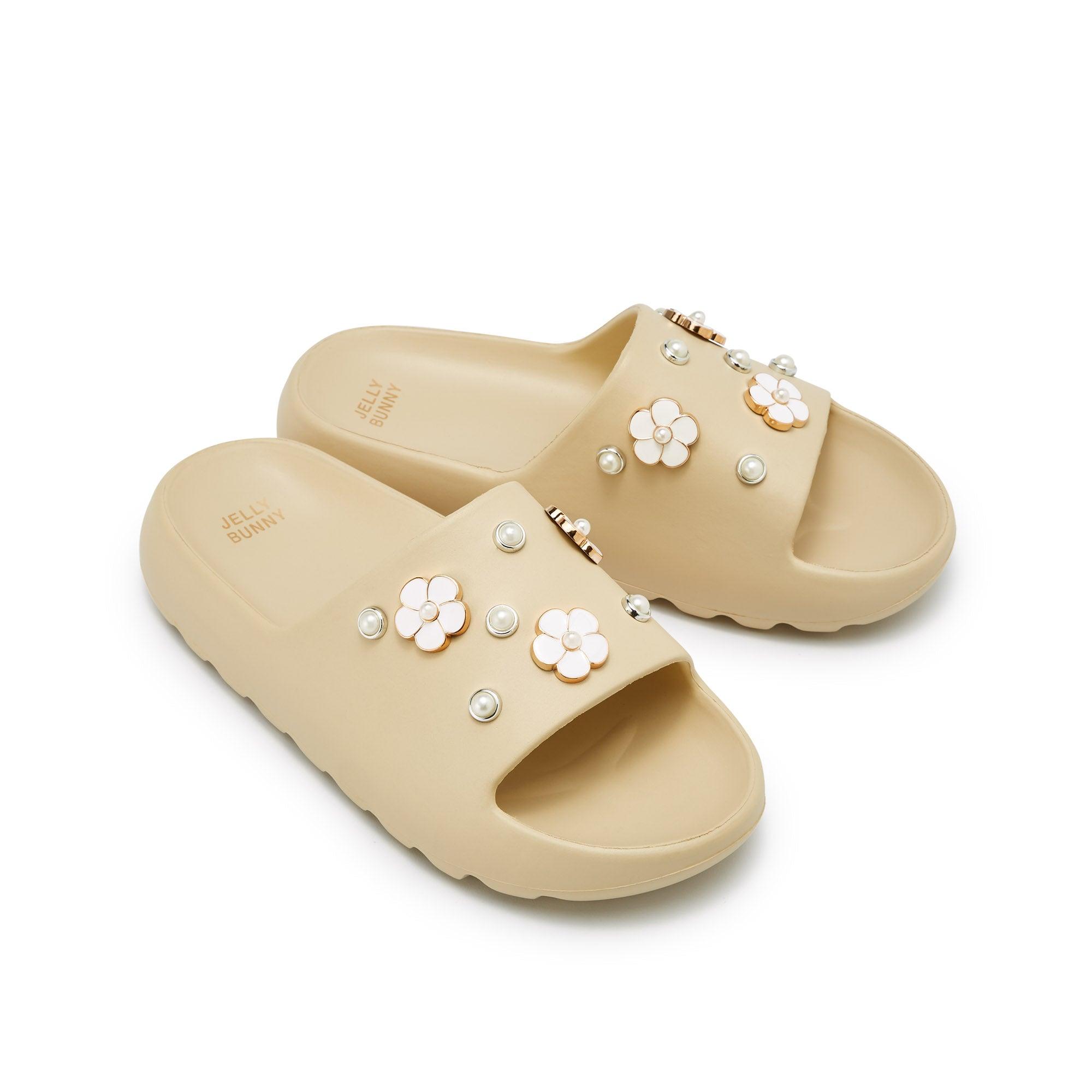 Haven Camellia Flat Sandals Beige - Jelly Bunny Thailand Official Online Store