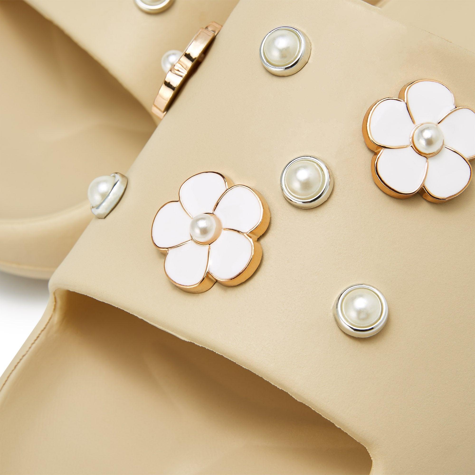 Haven Camellia Flat Sandals Beige - Jelly Bunny Thailand Official Online Store