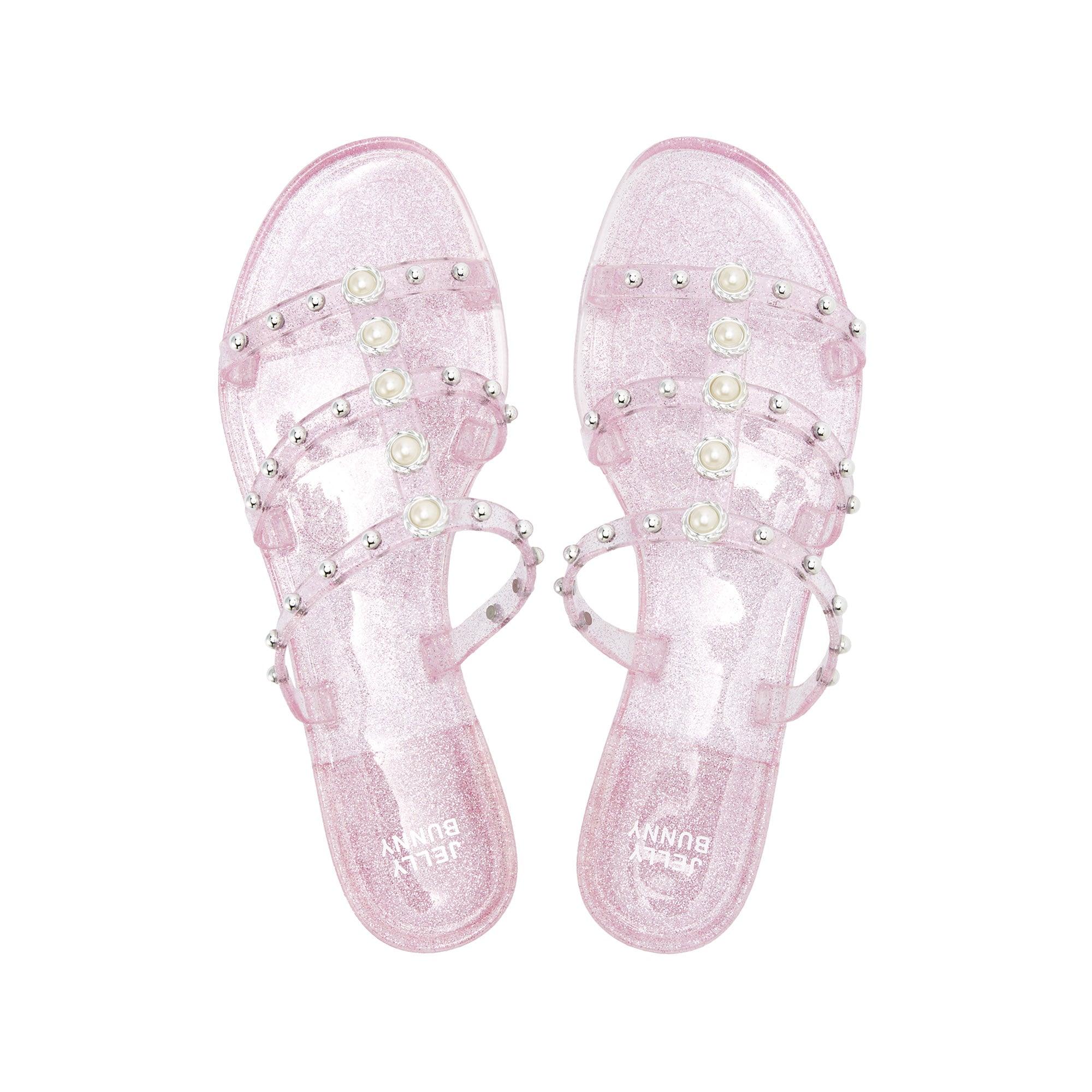 Pink jelly fashion sandals for adults