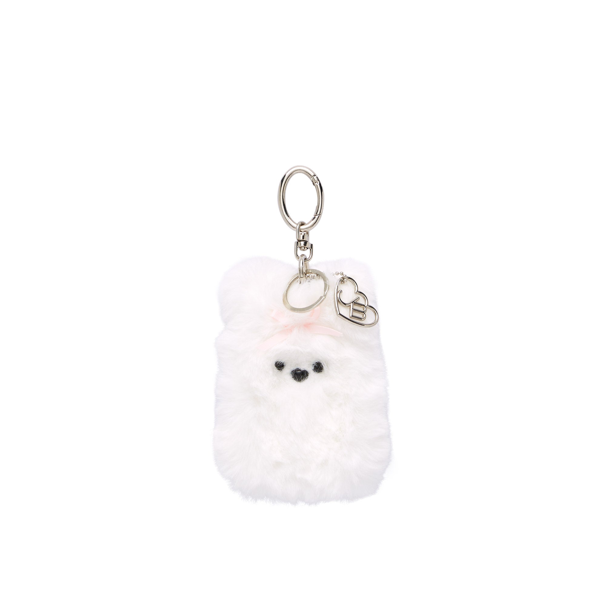 พวงกุญแจ Poodle PomPom White