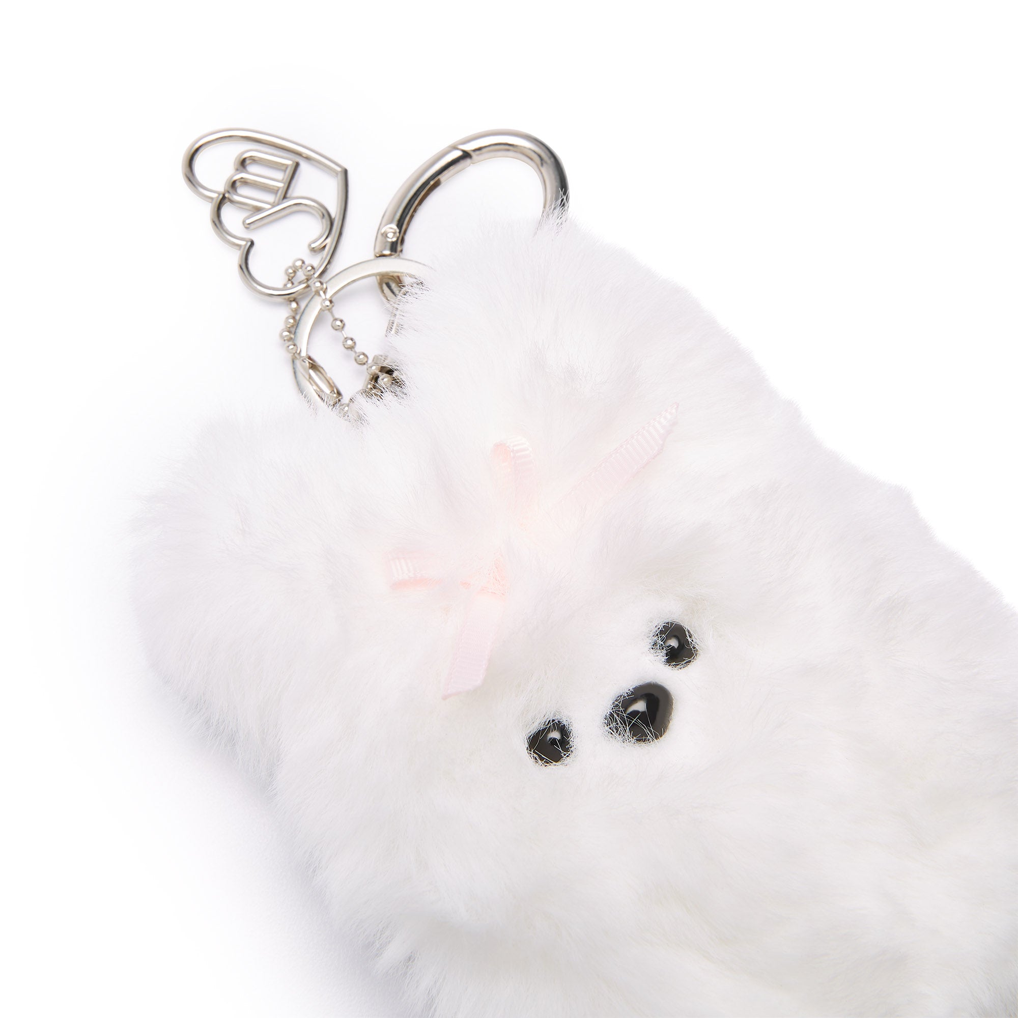 พวงกุญแจ Poodle PomPom White