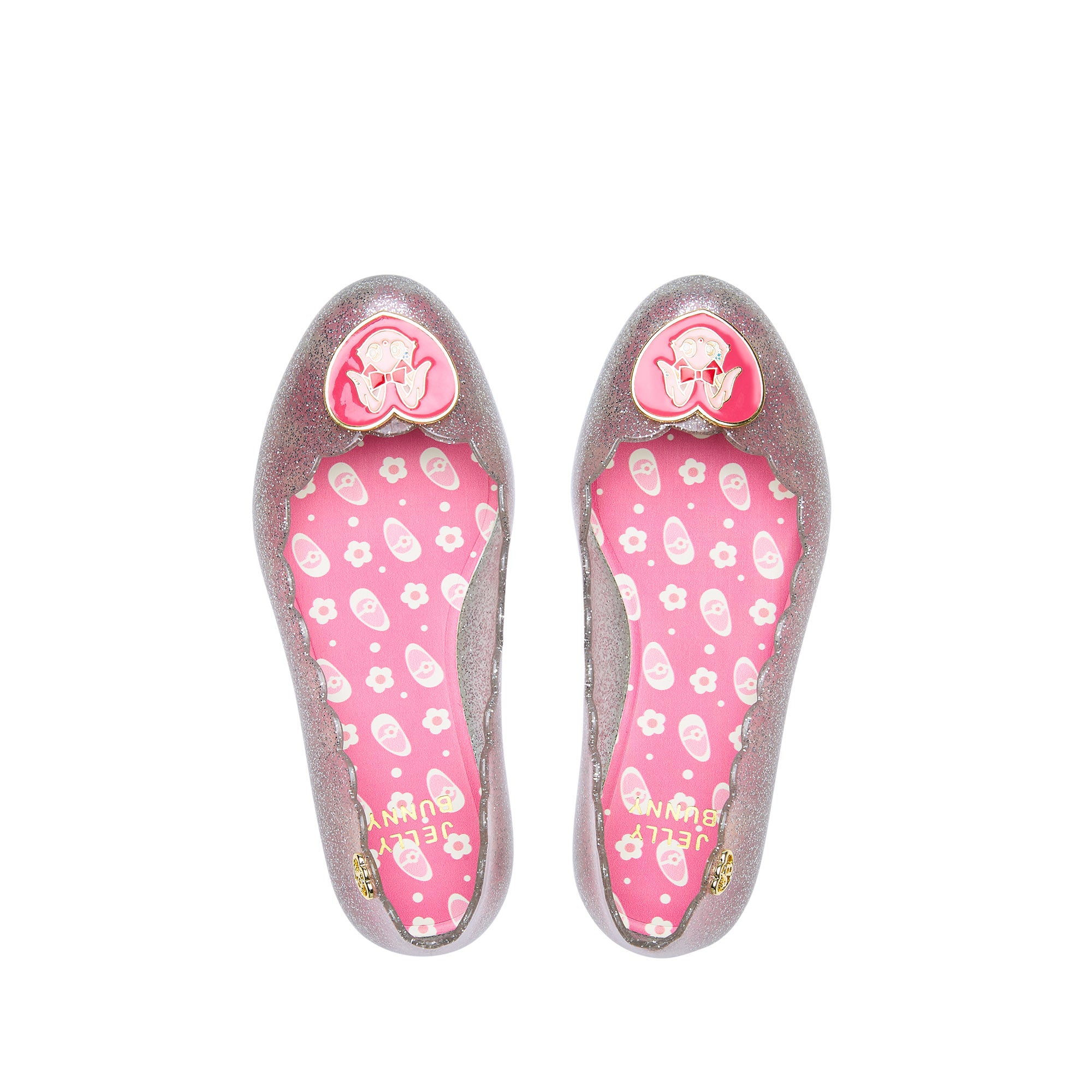 รองเท้าบัลเล่ต์สำหรับเด็ก Mini Sophie Carly Silver