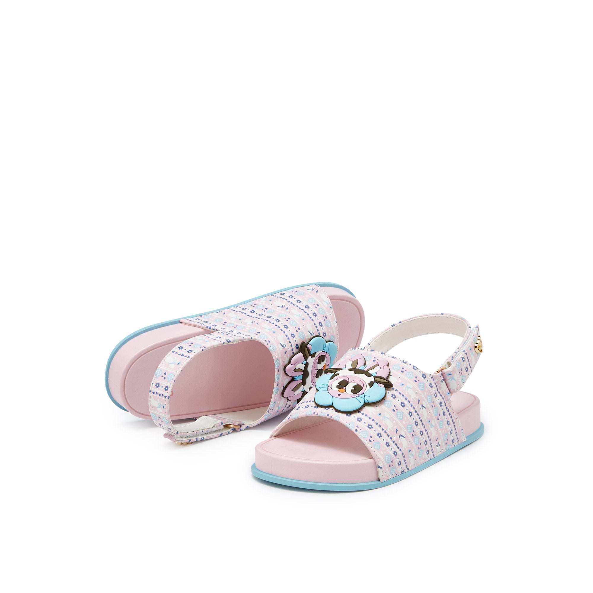 รองเท้าแตะสำหรับเด็กผูู้หญิง Mini Friendly Vee Light Pink