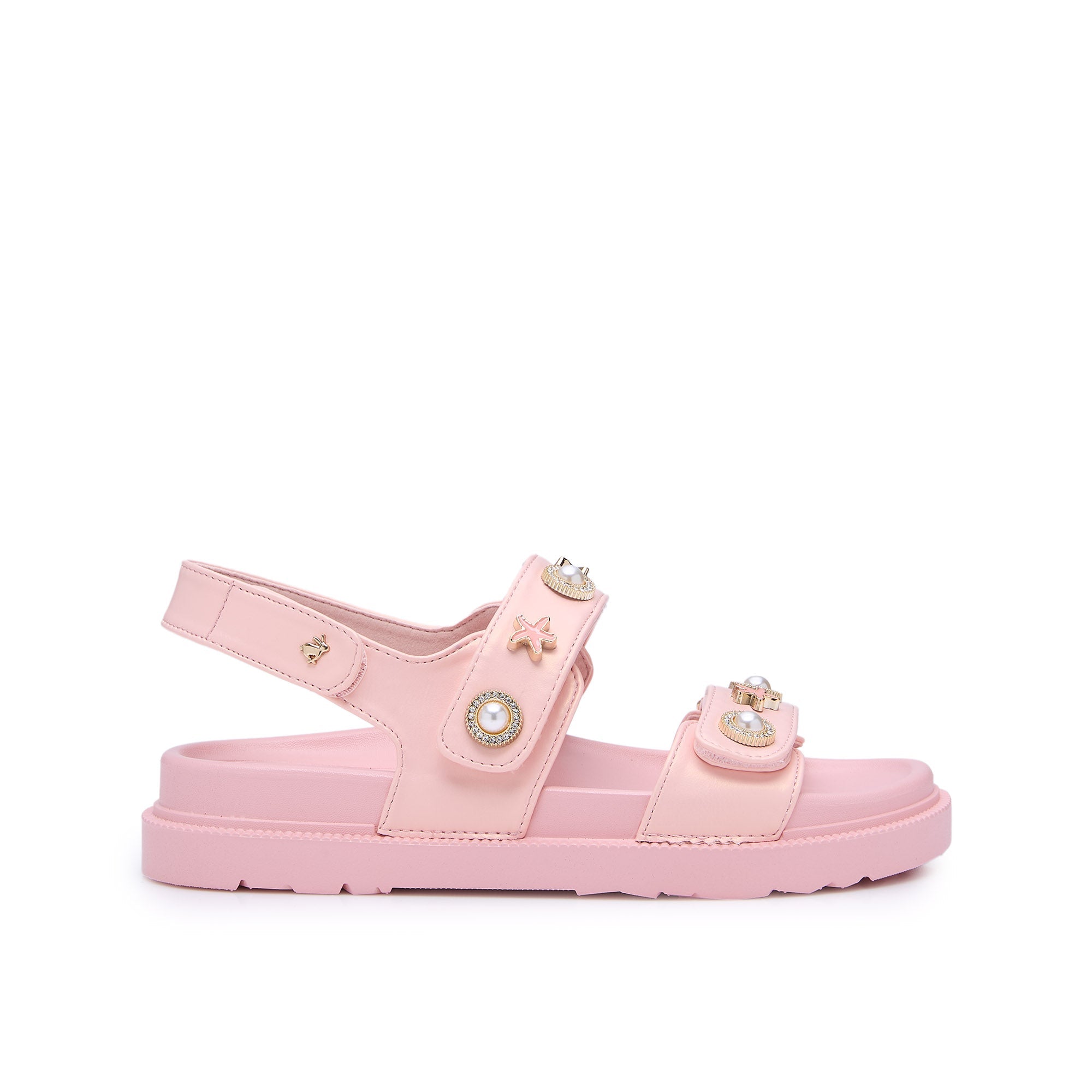 รองเท้าแพลตฟอร์ม Manjiro Pearl Light Pink