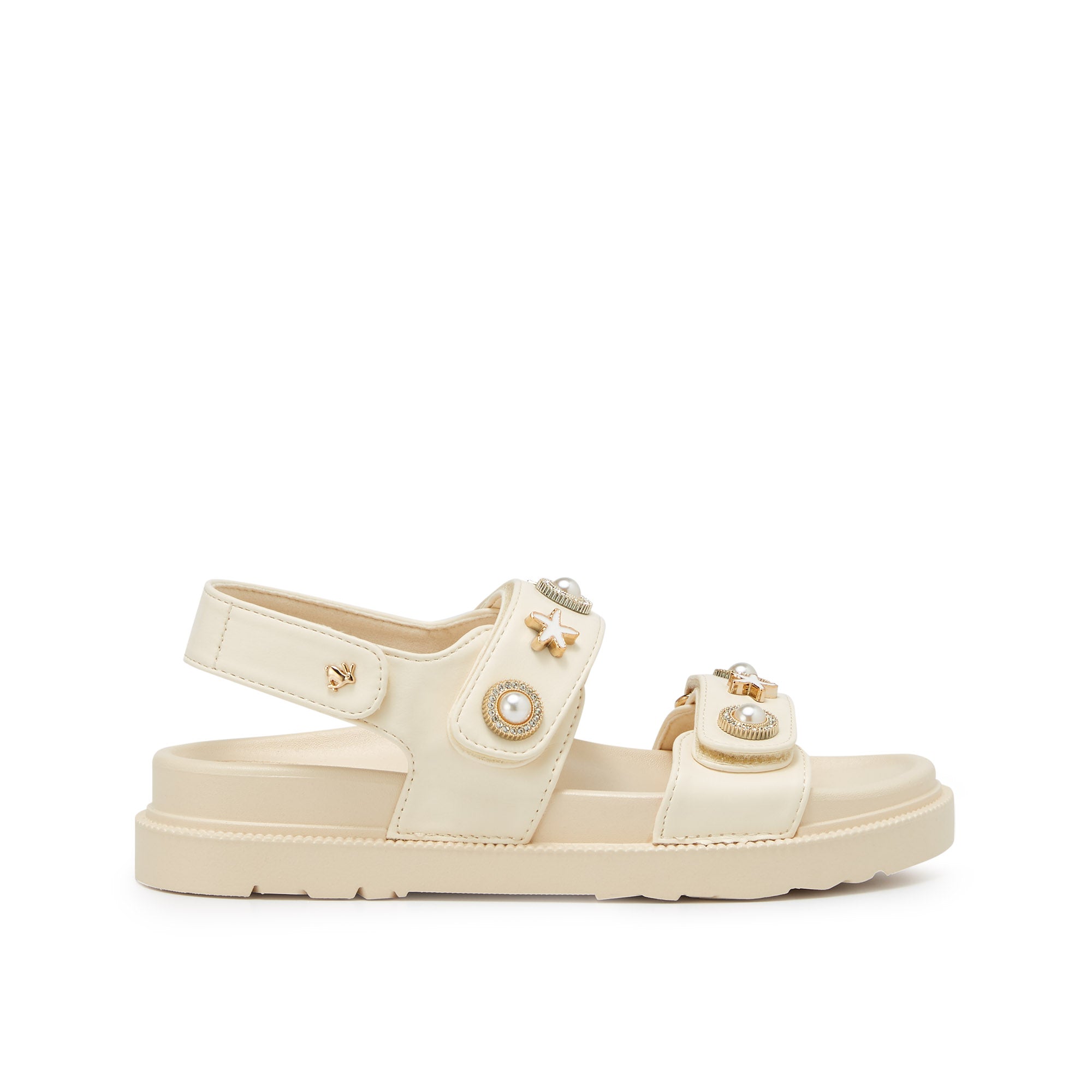 รองเท้าแพลตฟอร์ม Manjiro Pearl White