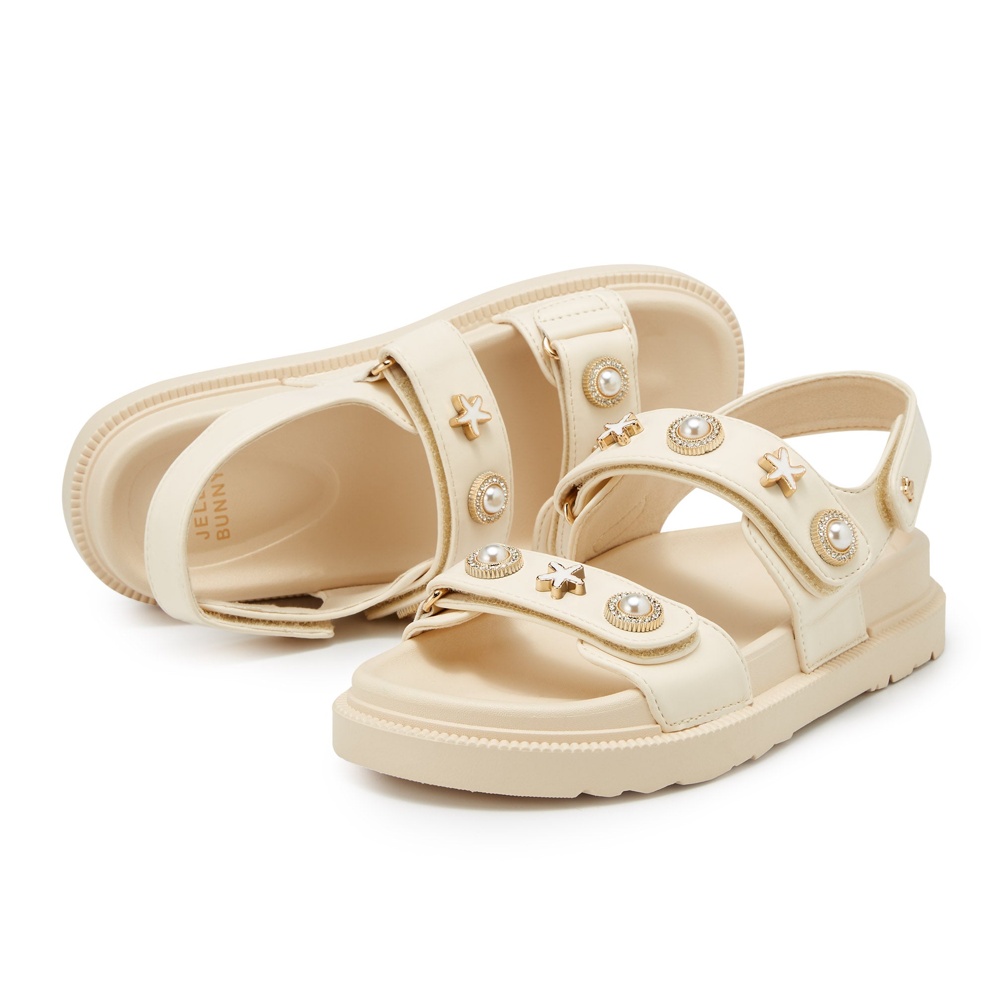 รองเท้าแพลตฟอร์ม Manjiro Pearl White