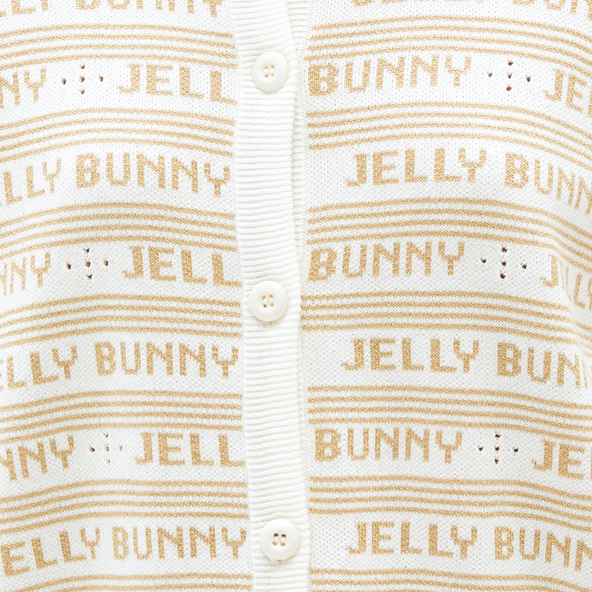 Jelly Bunny Monogram Knit Cardigan White - Jelly Bunny Thailand Official Online Store