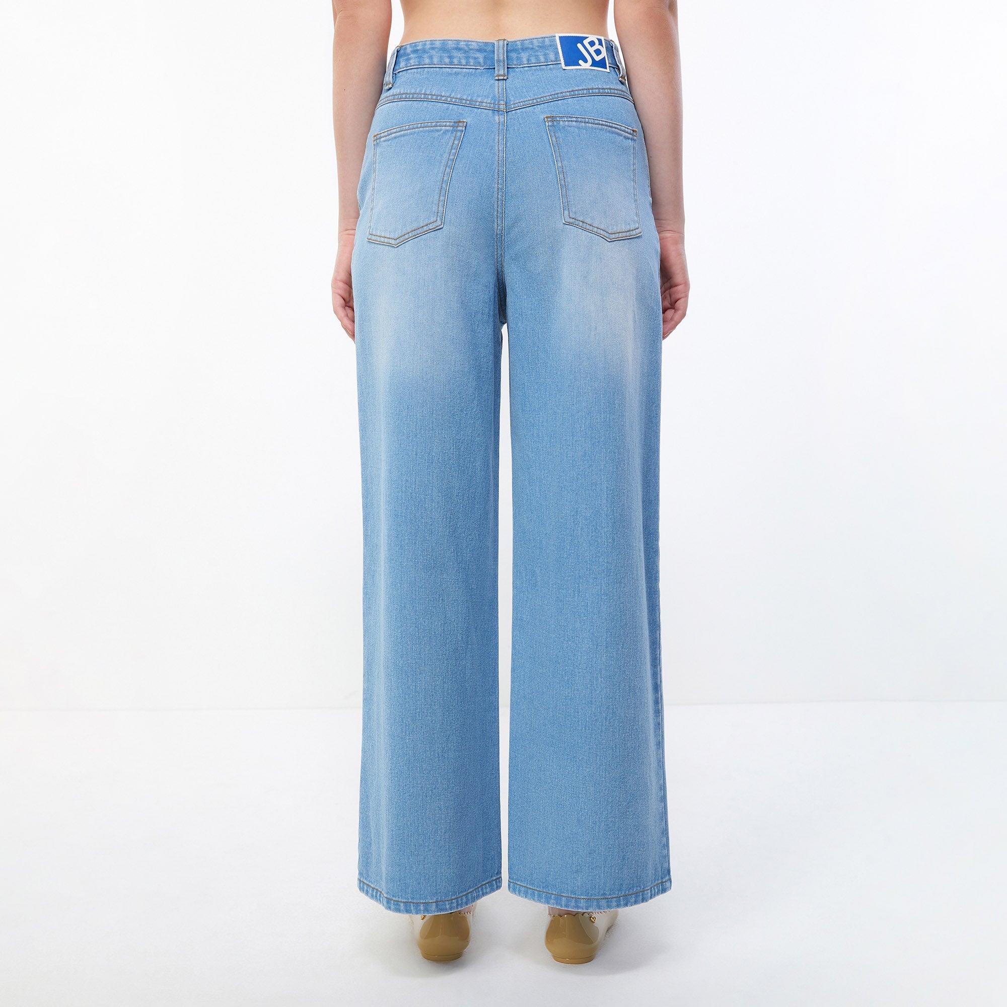 Tom and Jerry Chase Scene Denim Jeans Blue