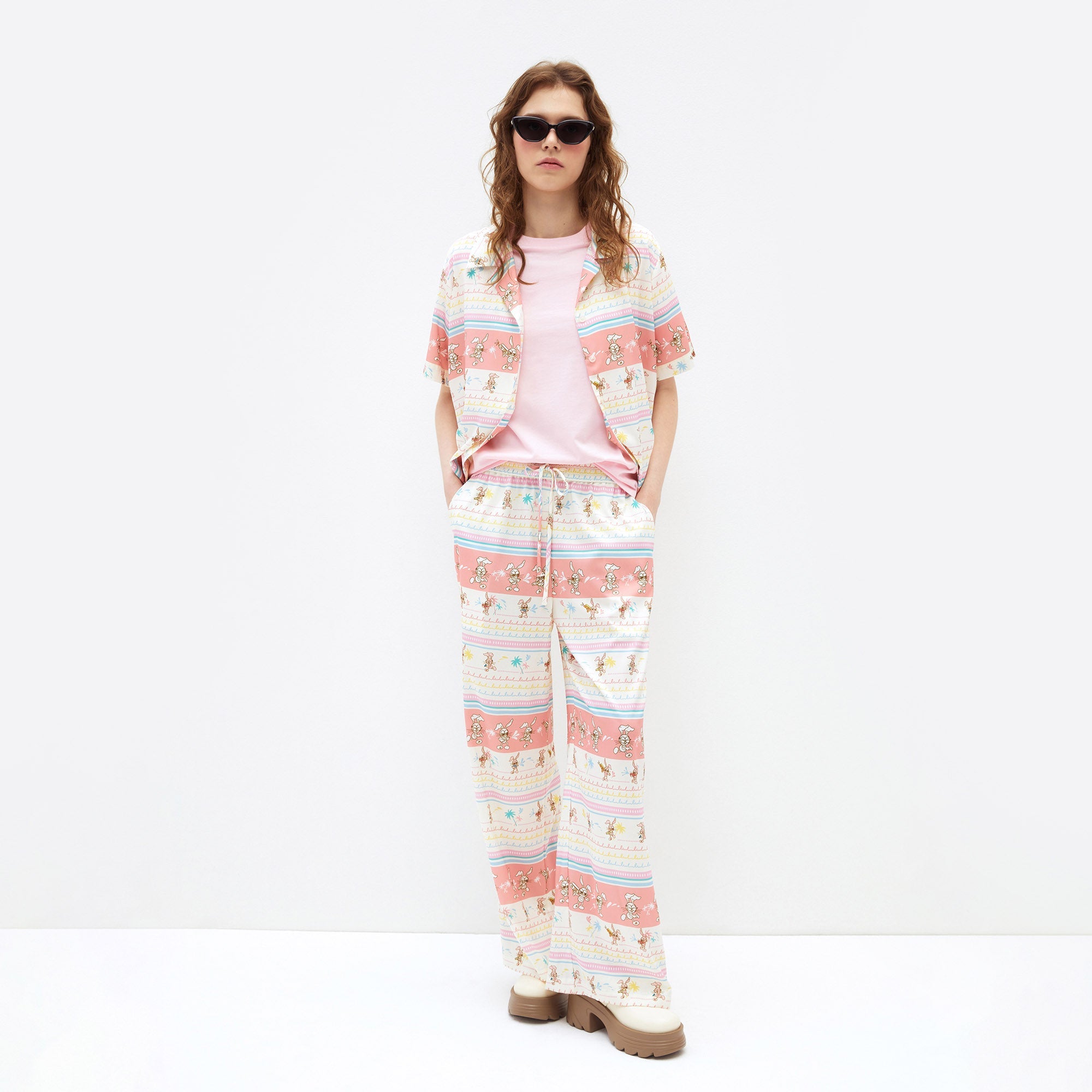 Jb Water Splash Fest Relaxed-Fit Pants Multi Color - Jelly Bunny Thailand Official Online Store