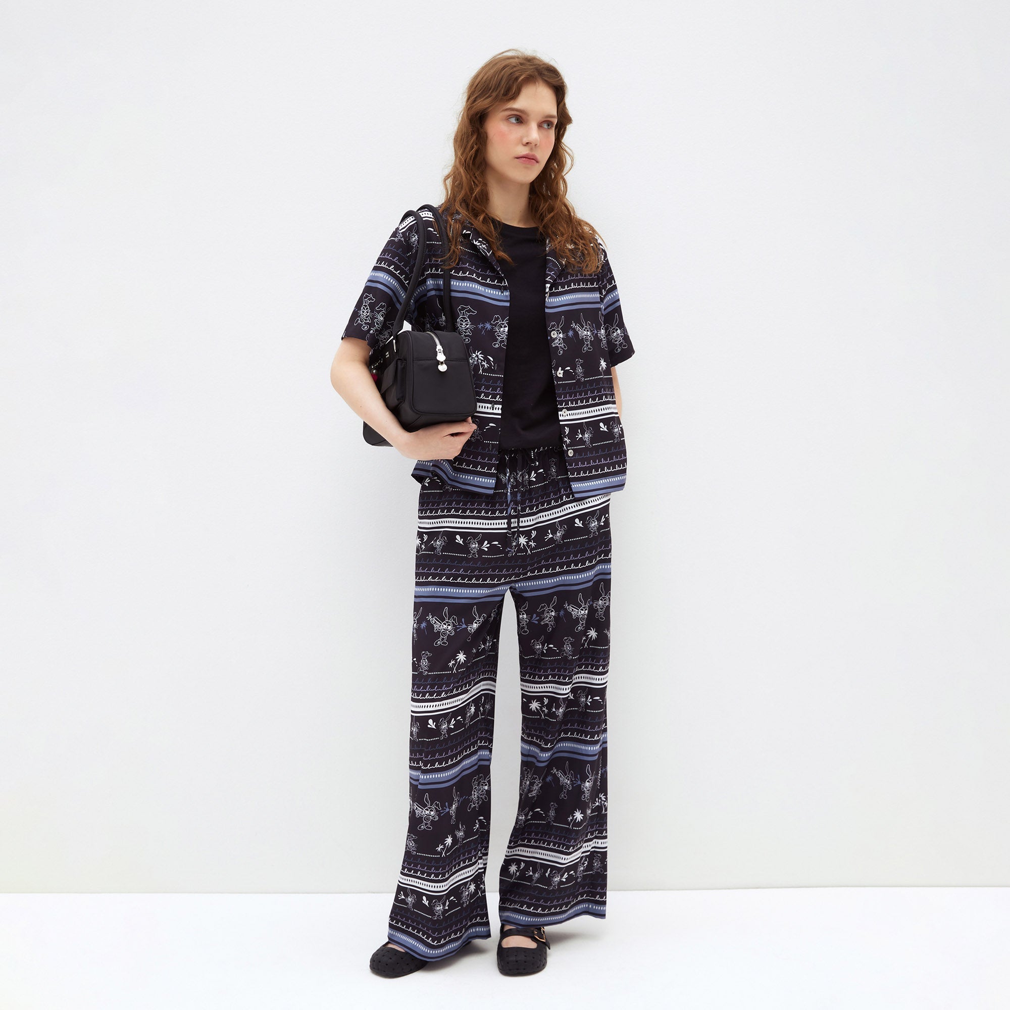 Jb Water Splash Fest Relaxed-Fit Pants Printed Black