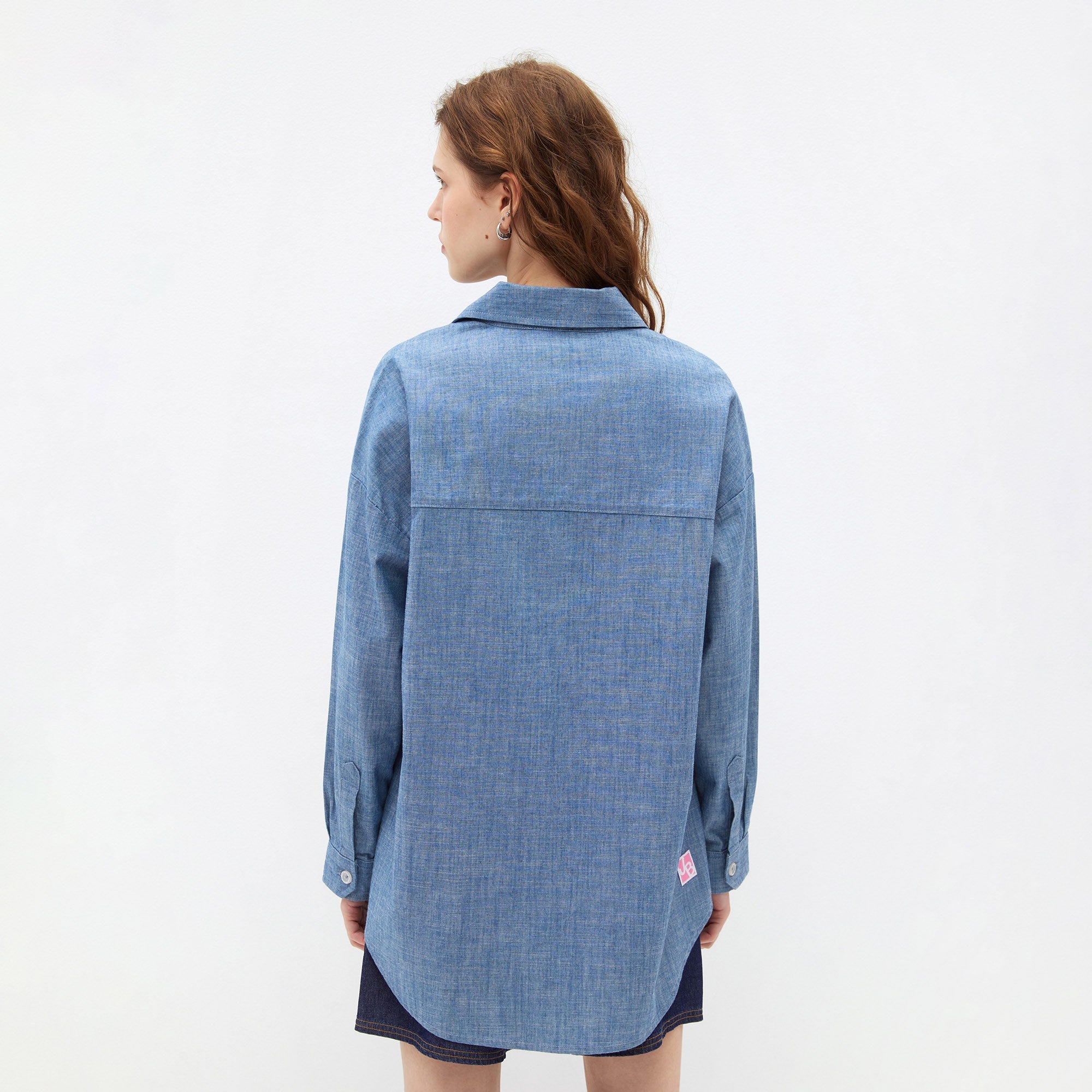Chambray Patch Pocket Shirt Blue