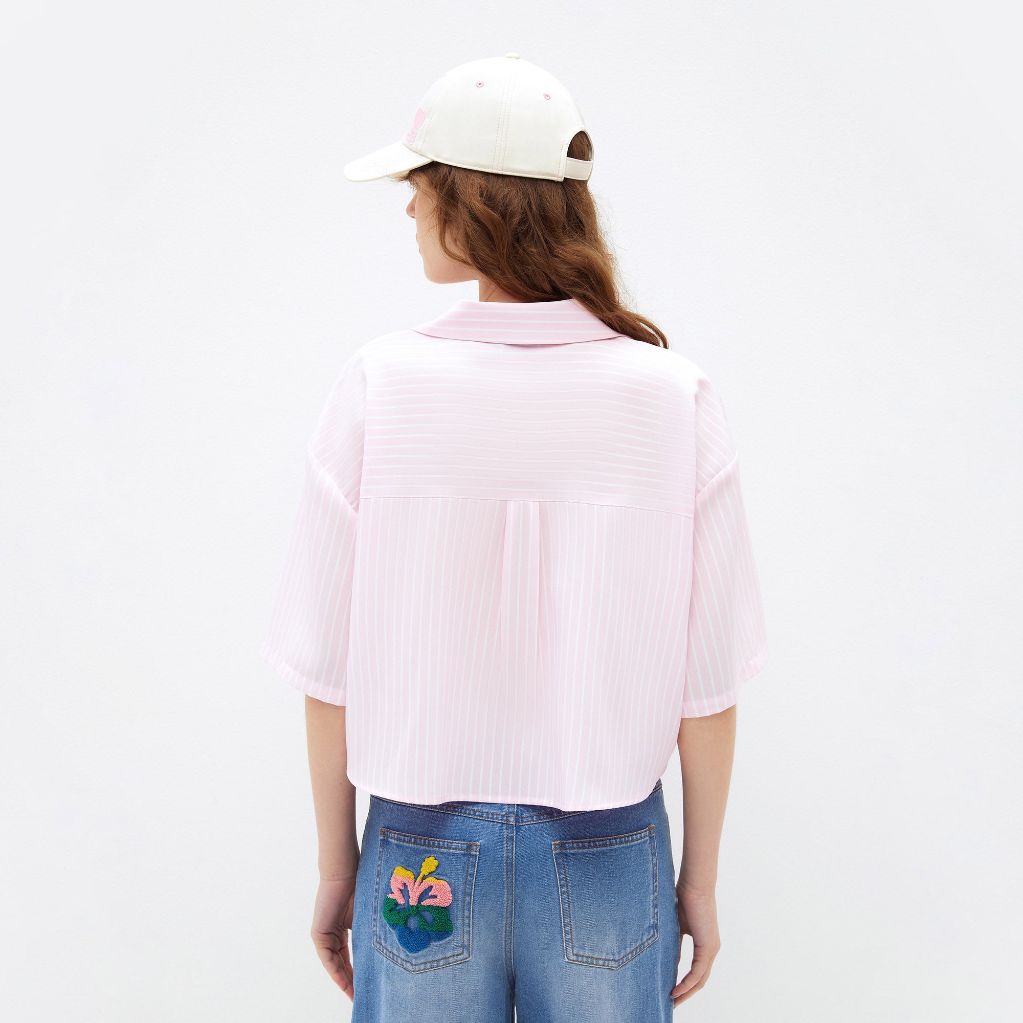 Pixel Heart Zip Shirt Pink - Jelly Bunny Thailand Official Online Store