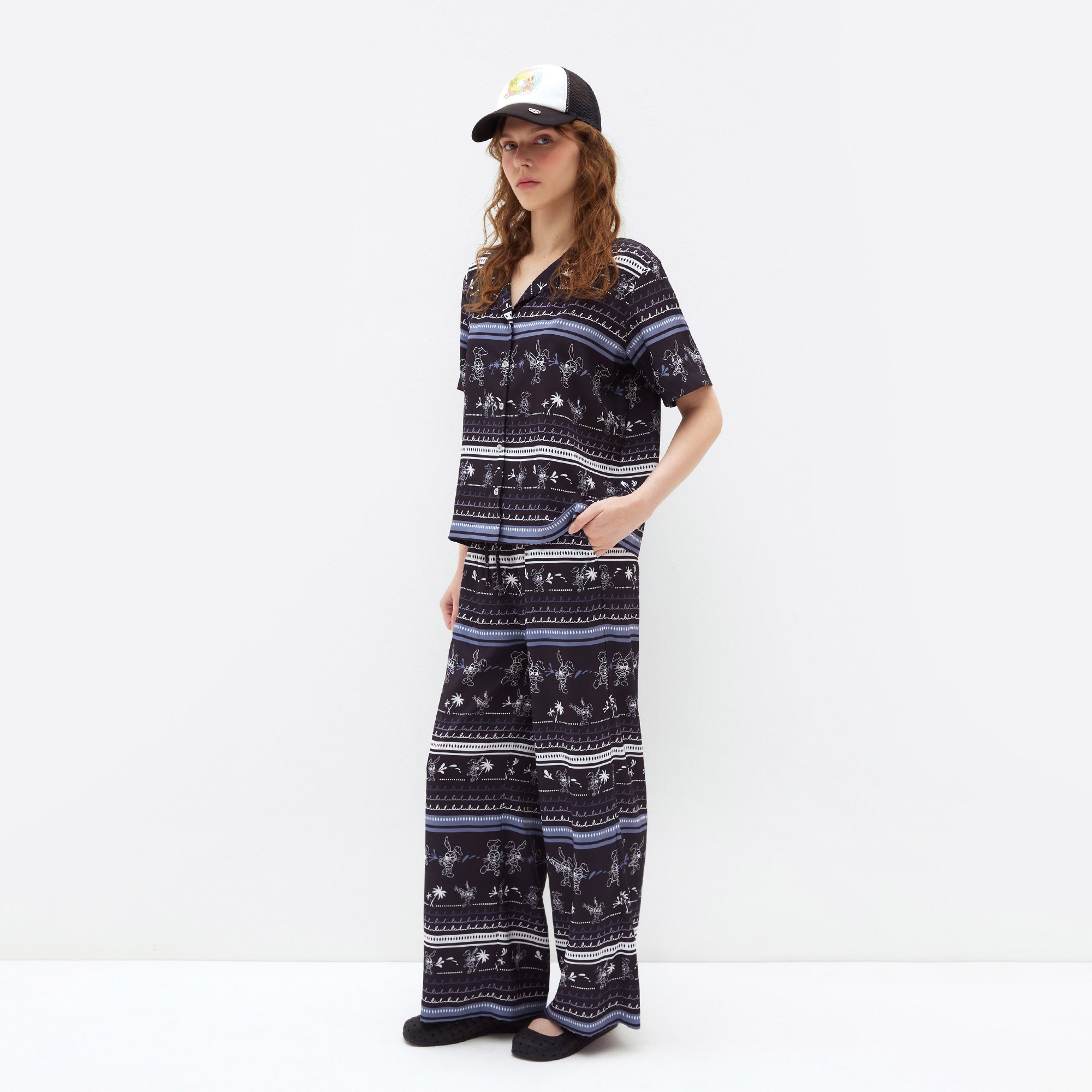 Jb Water Splash Fest Relaxed-Fit Short Sleeve Shirt Printed Black
