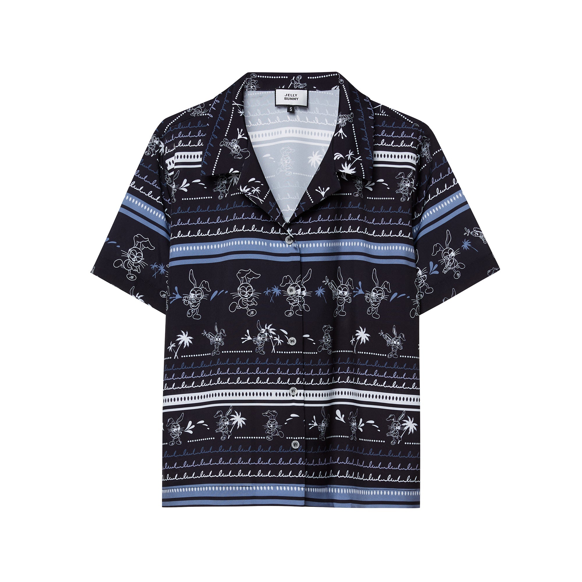 Jb Water Splash Fest Relaxed-Fit Short Sleeve Shirt Printed Black