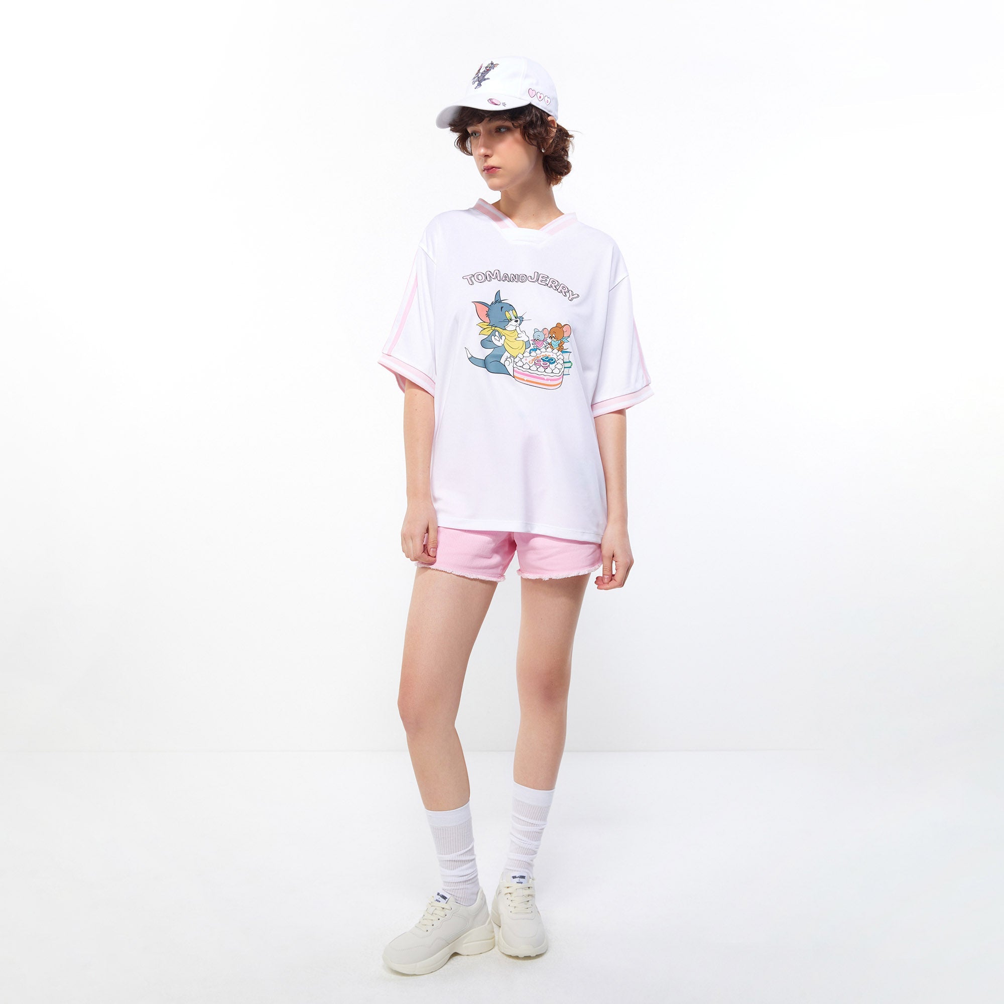 Happy 85Th Birthday Tom and Jerry Baseball Jersey White - Jelly Bunny Thailand Official Online Store