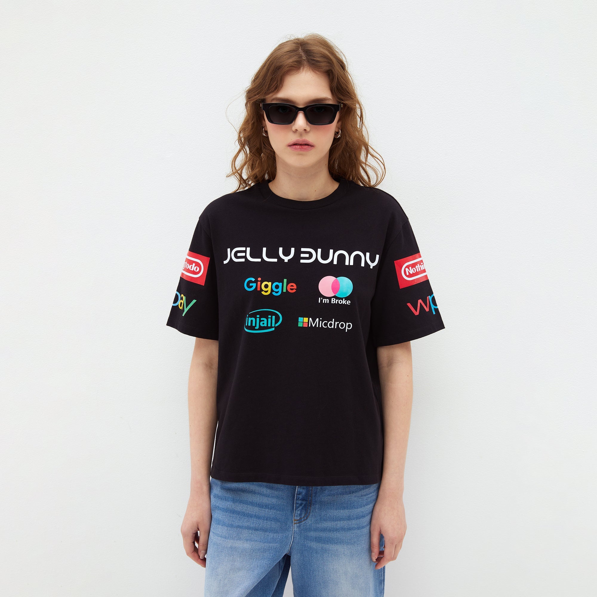 Internet Vibe Logo Tee Black - Jelly Bunny Thailand Official Online Store