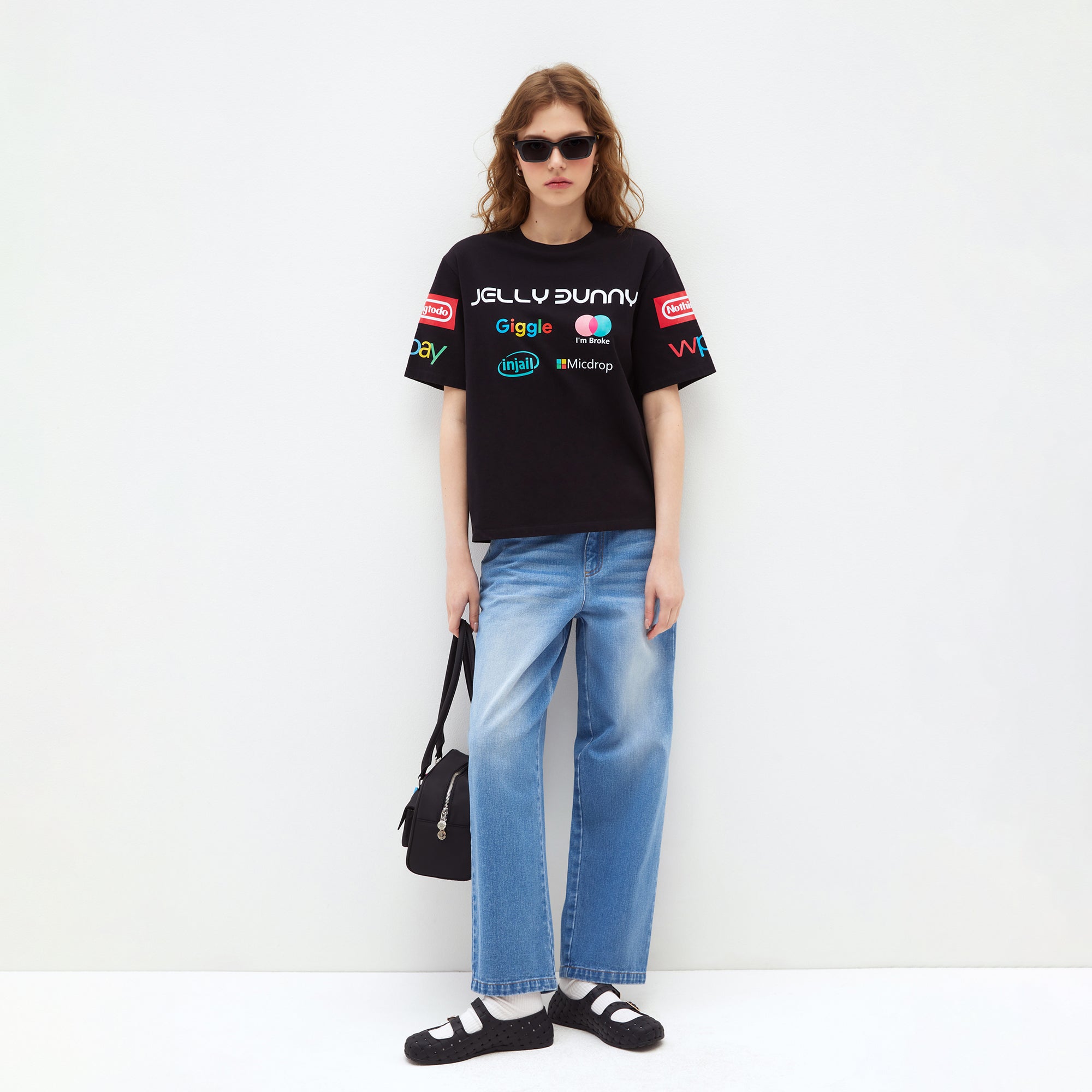 Internet Vibe Logo Tee Black - Jelly Bunny Thailand Official Online Store
