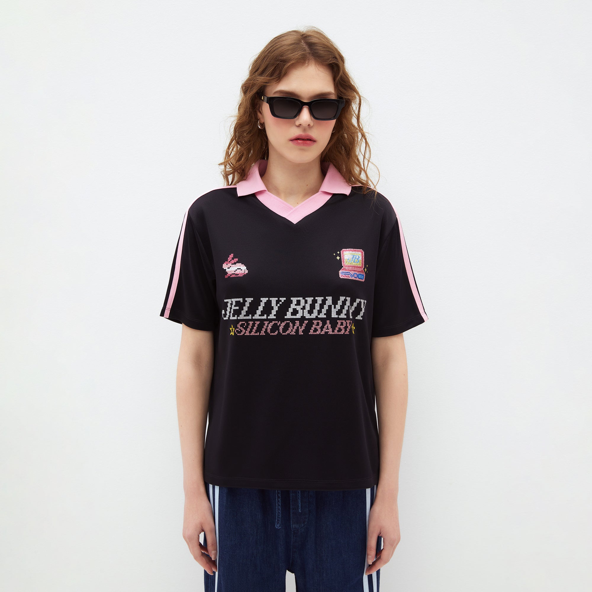 Silicon Baby Polo Tee Black - Jelly Bunny Thailand Official Online Store