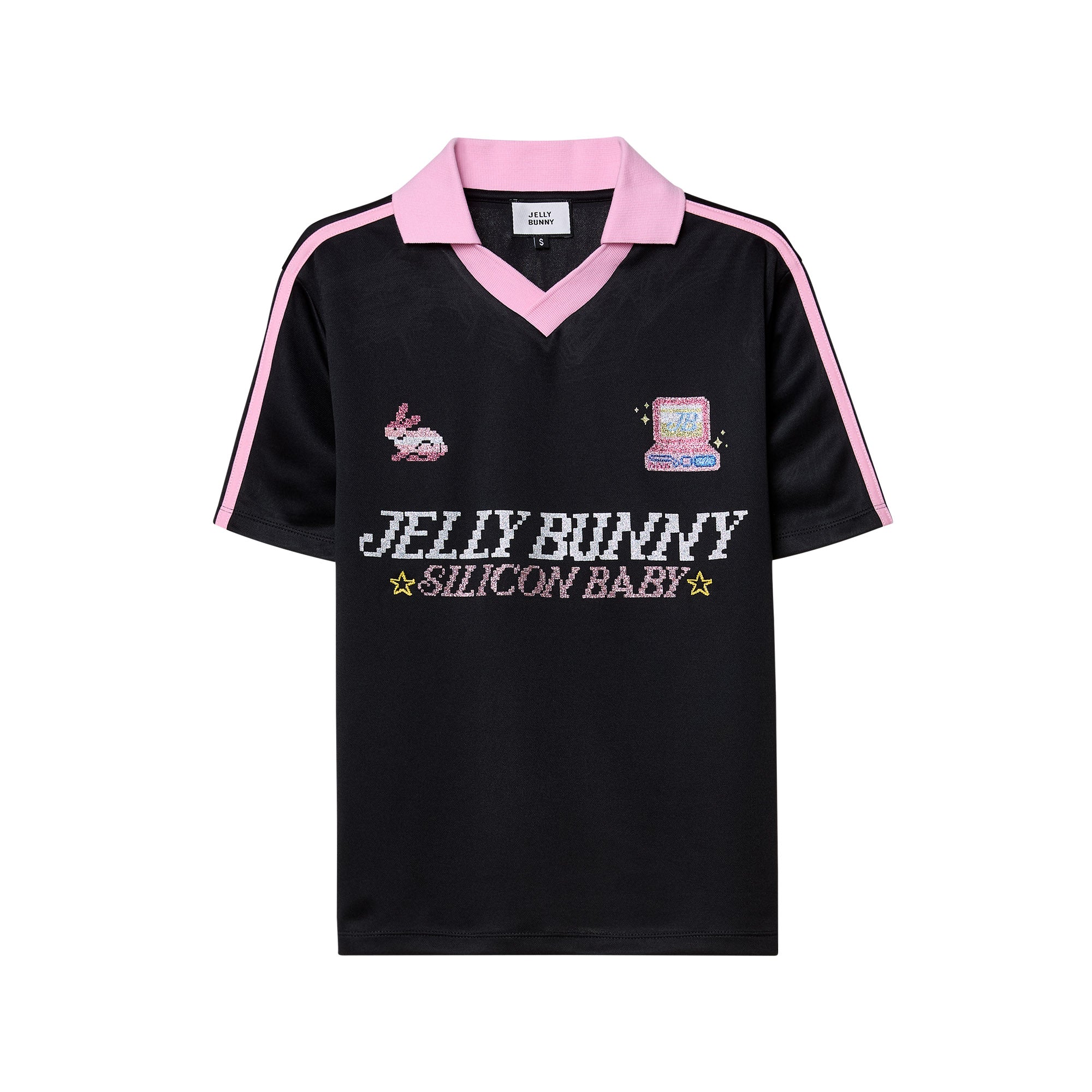 Silicon Baby Polo Tee Black - Jelly Bunny Thailand Official Online Store